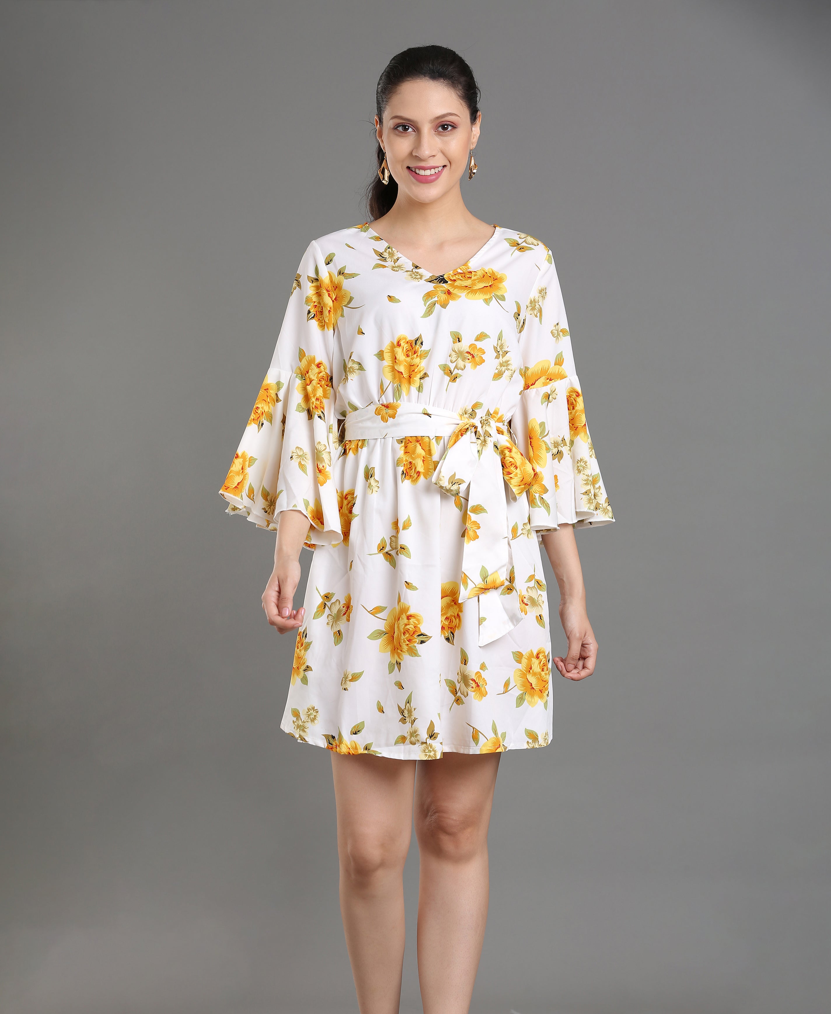 Ivory Layers Short Dress
