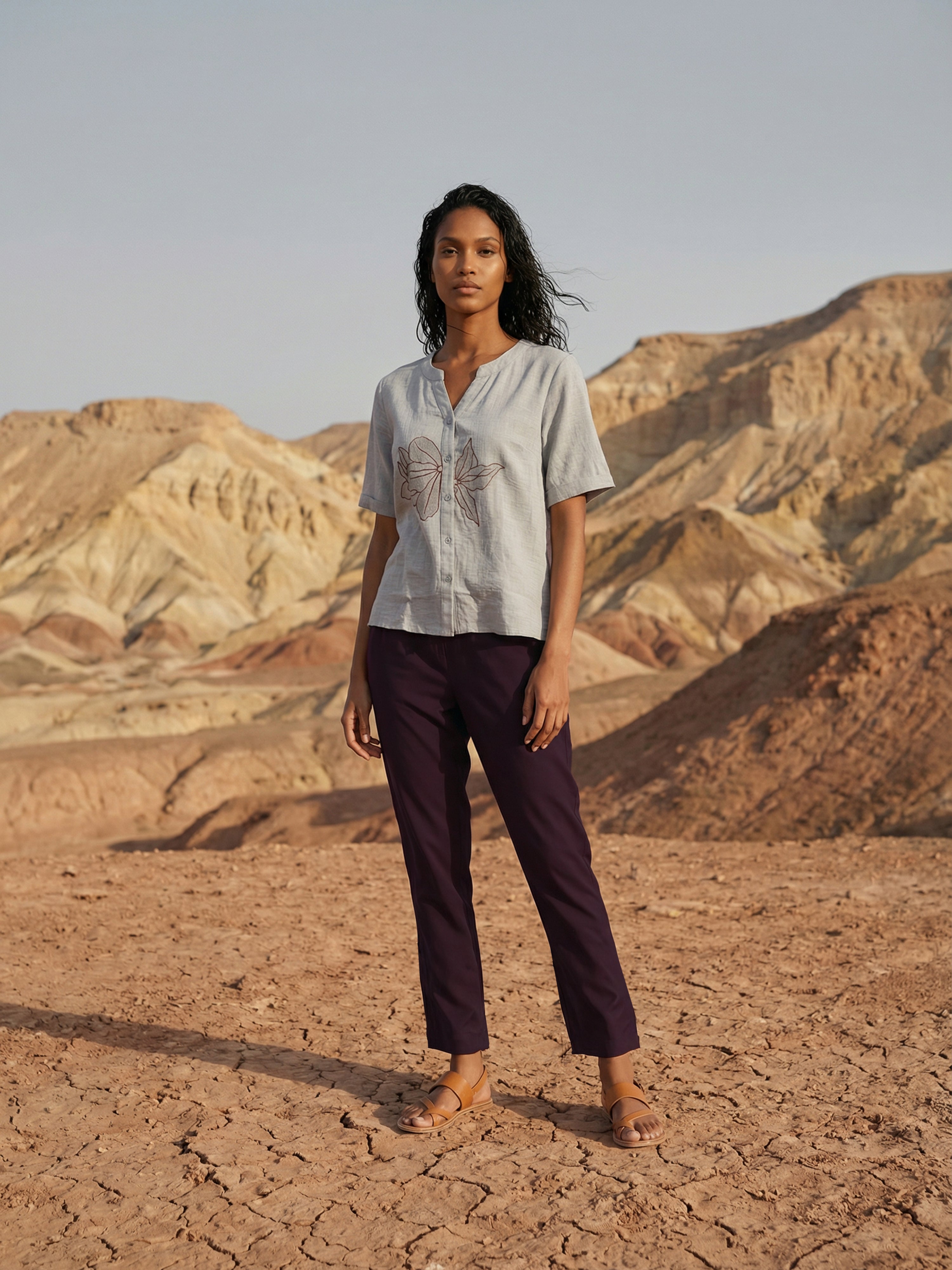 Wine Rayon Modal Pencil Fit Women’s Bottom