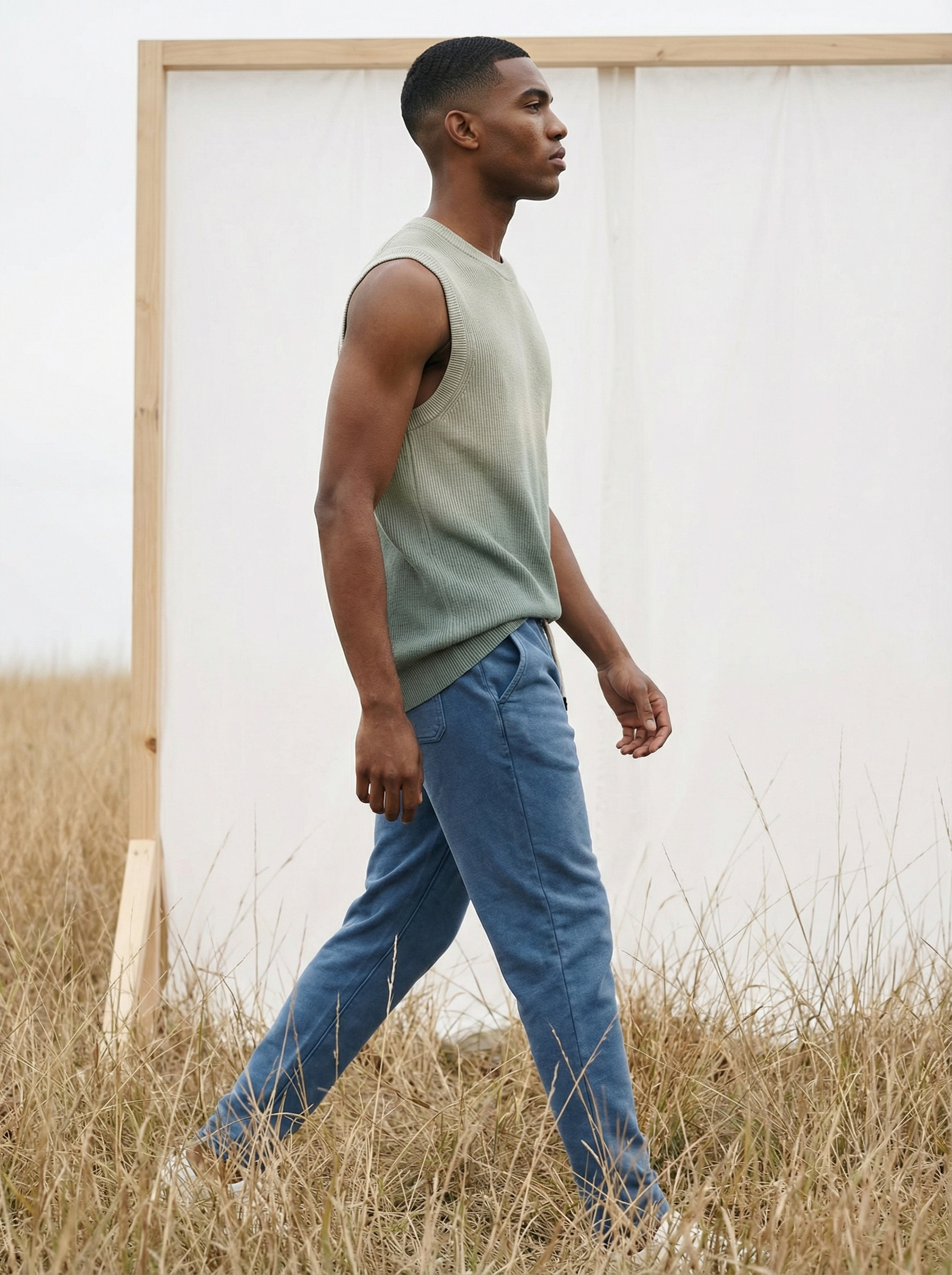 Jogger Fit Denim — Light Blue Wash