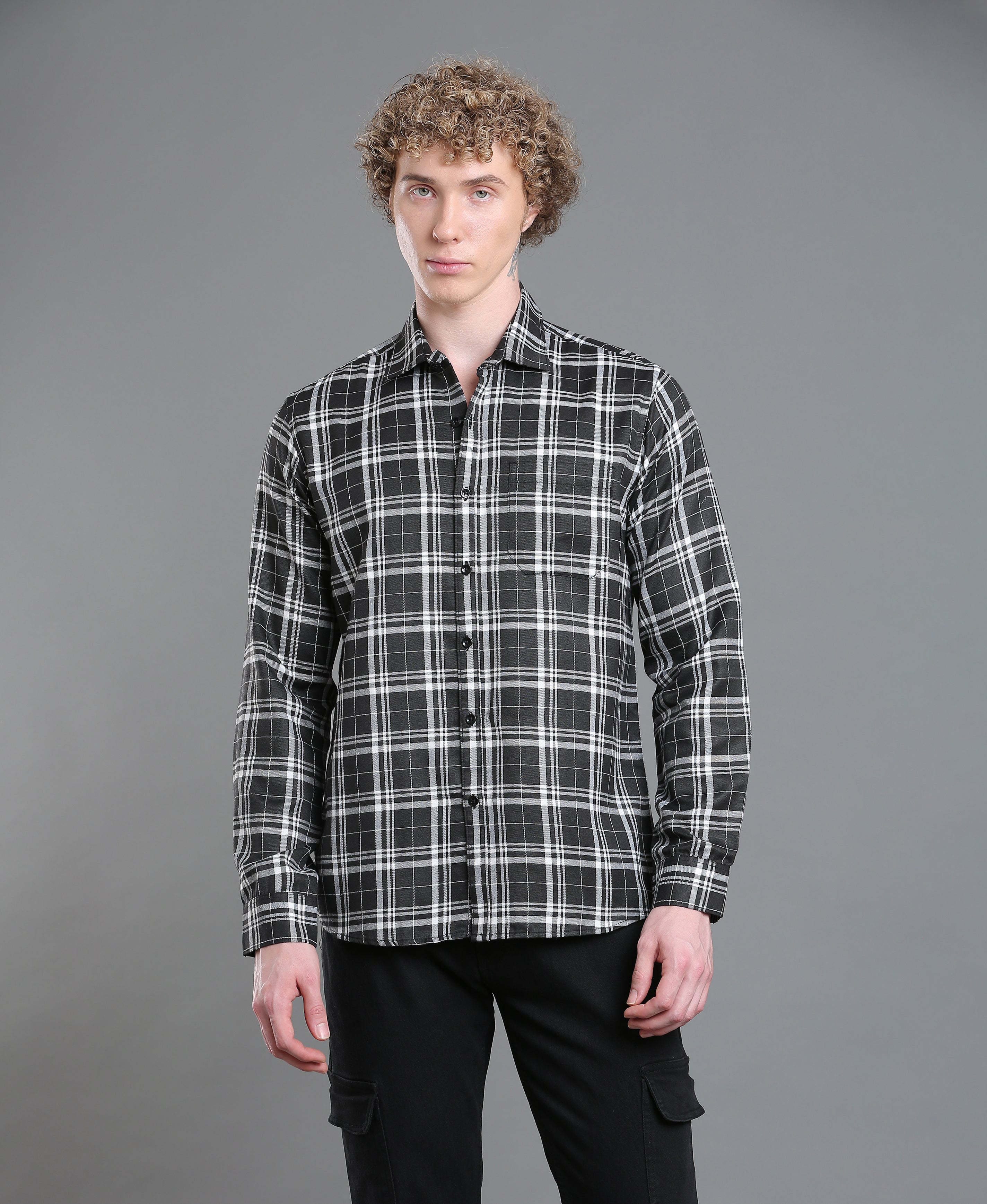 Onyx Check Tailored Shirt