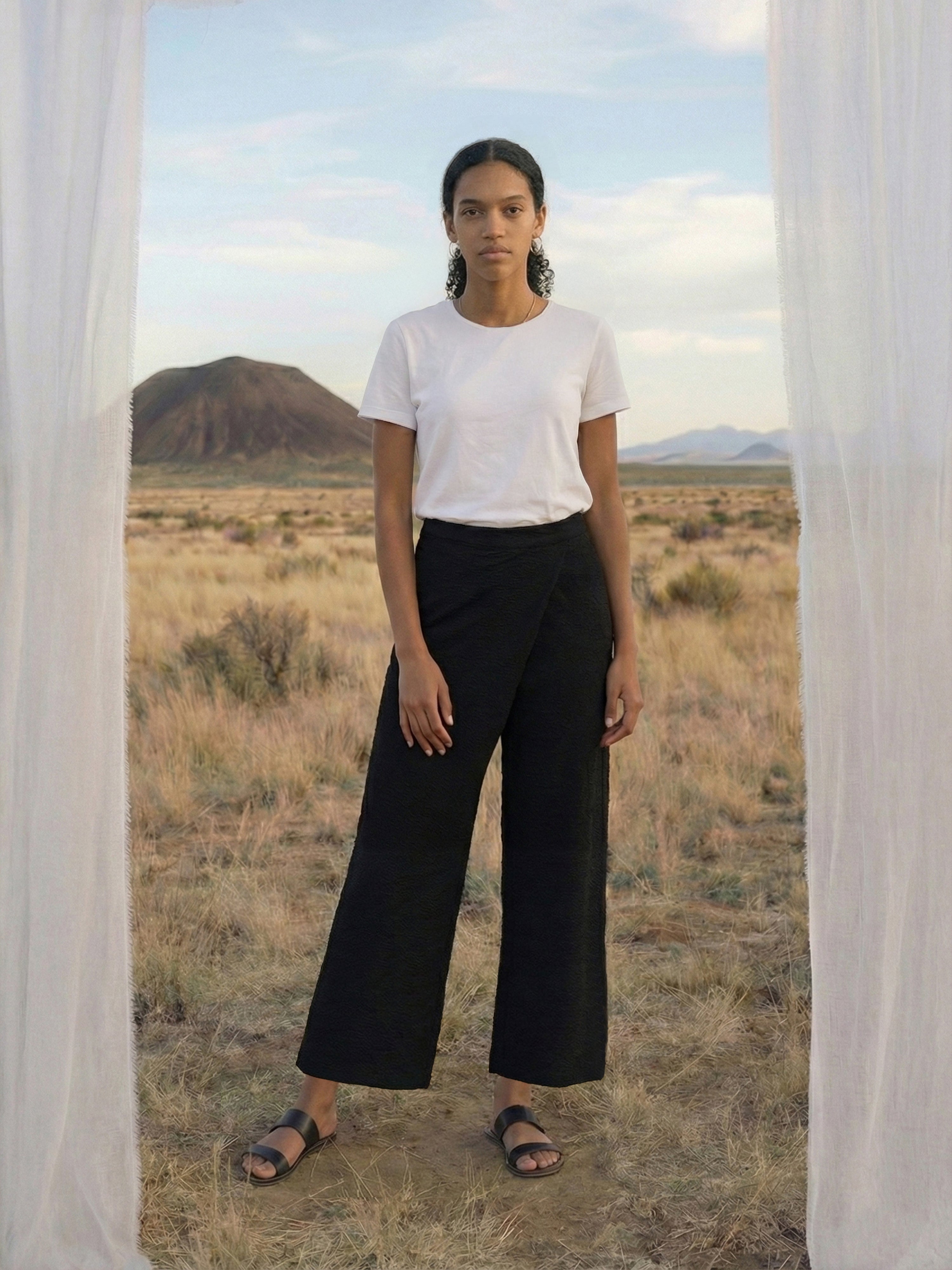 Black Bubble  Trouser For Womens