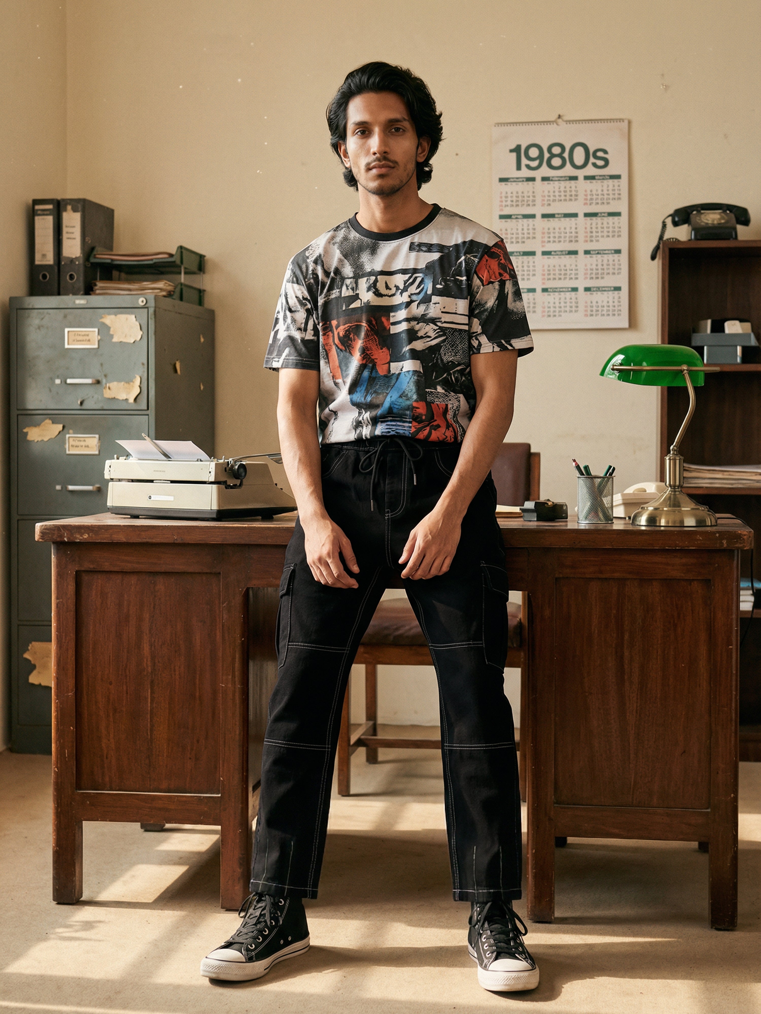 Black Denim  Mens Jogger For Male