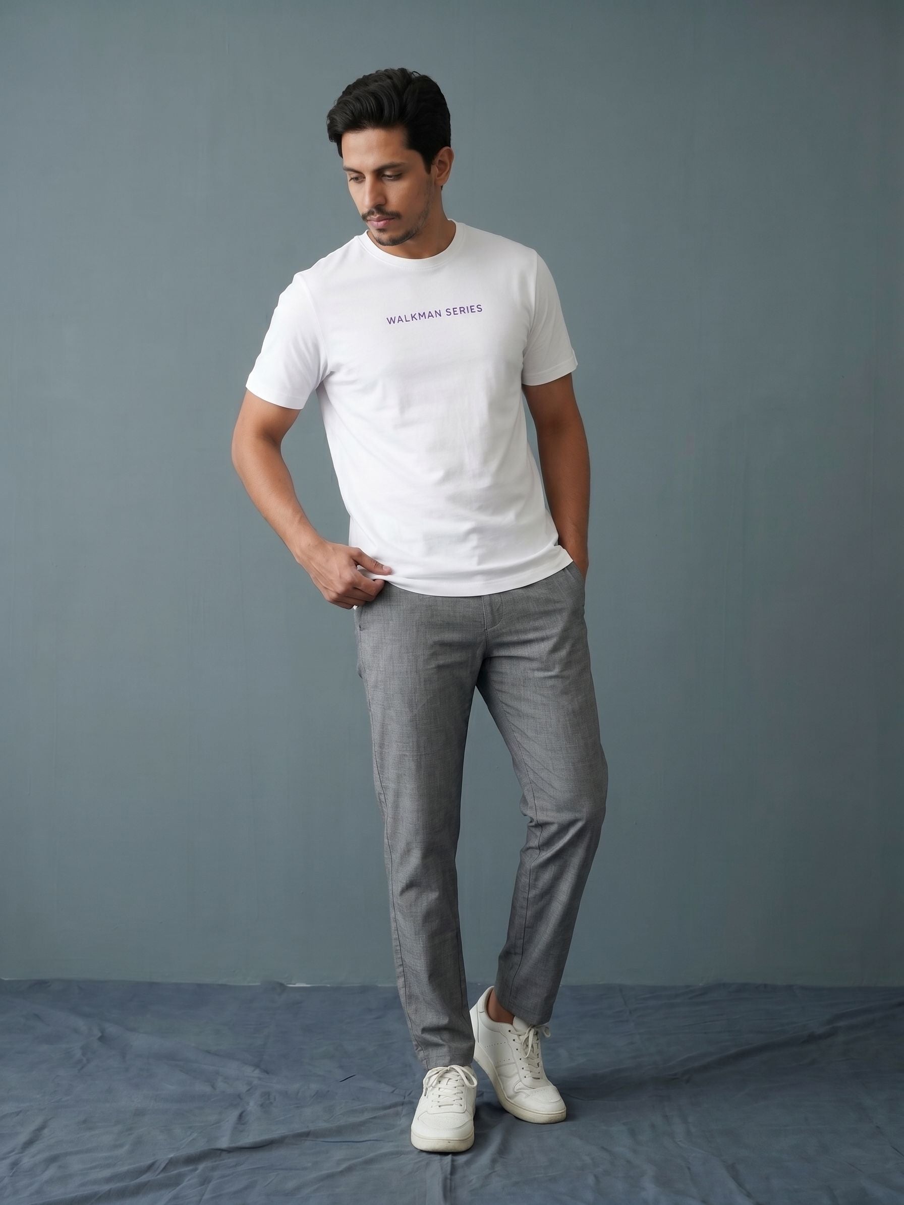 Men's Jersey 200 Gsm Off White Regular Fit T Shirt