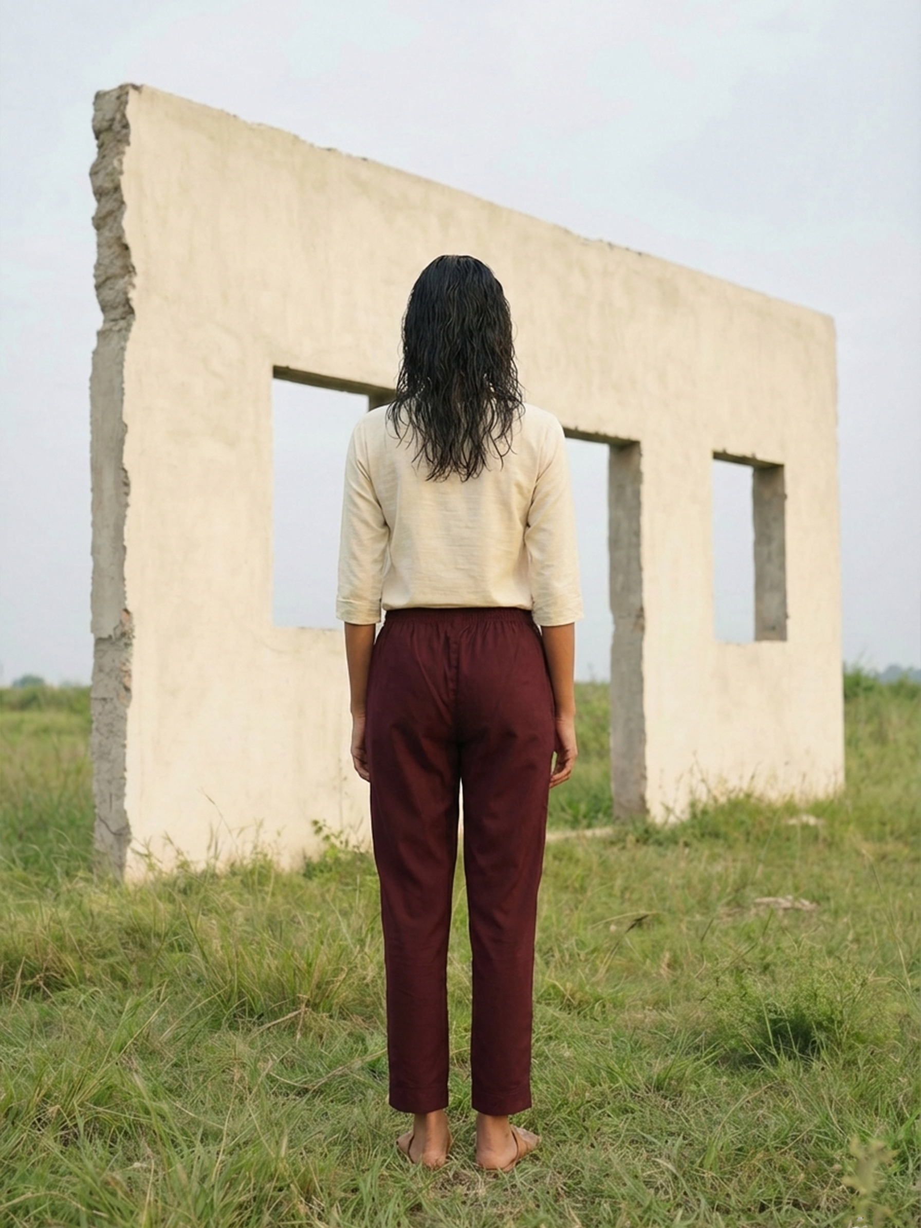 Maroon Rayon Modal Pencil Fit Women’s Bottom