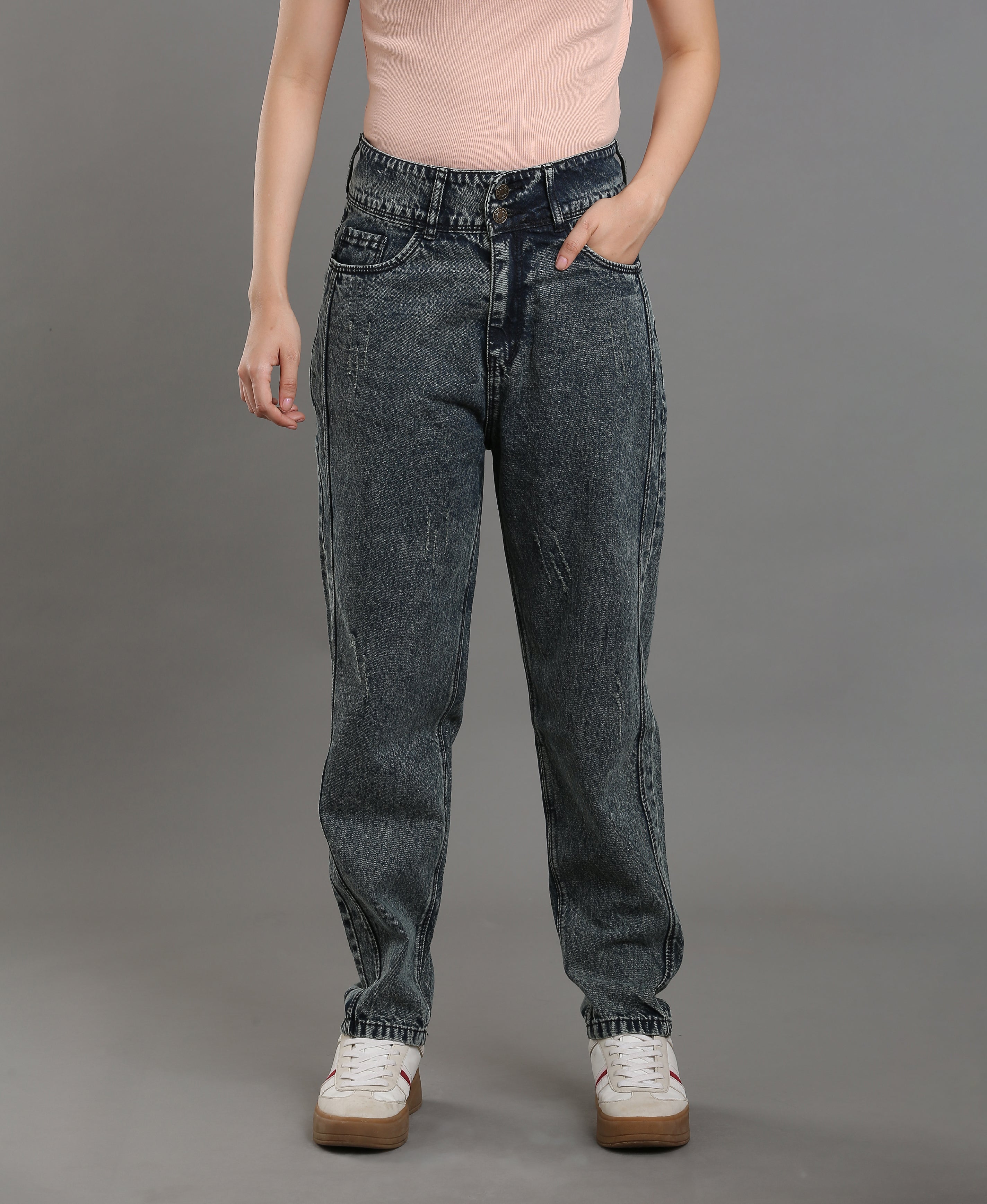 Carbon Scratch Denim Jean