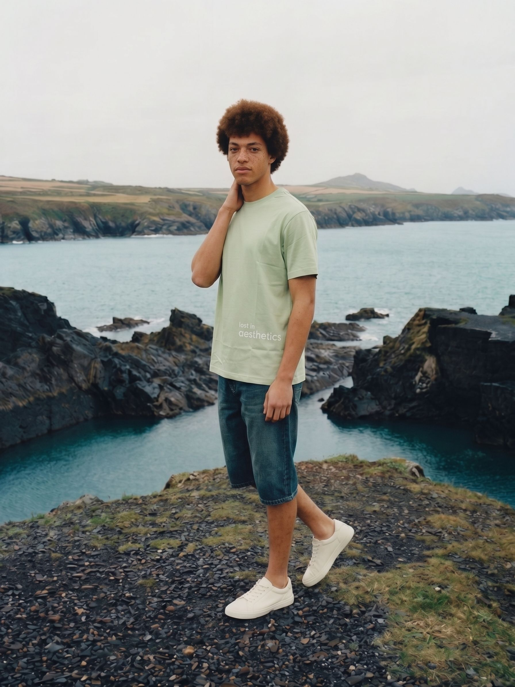 Men's S/J 200Gsm Green Relaxed Fit T Shirt