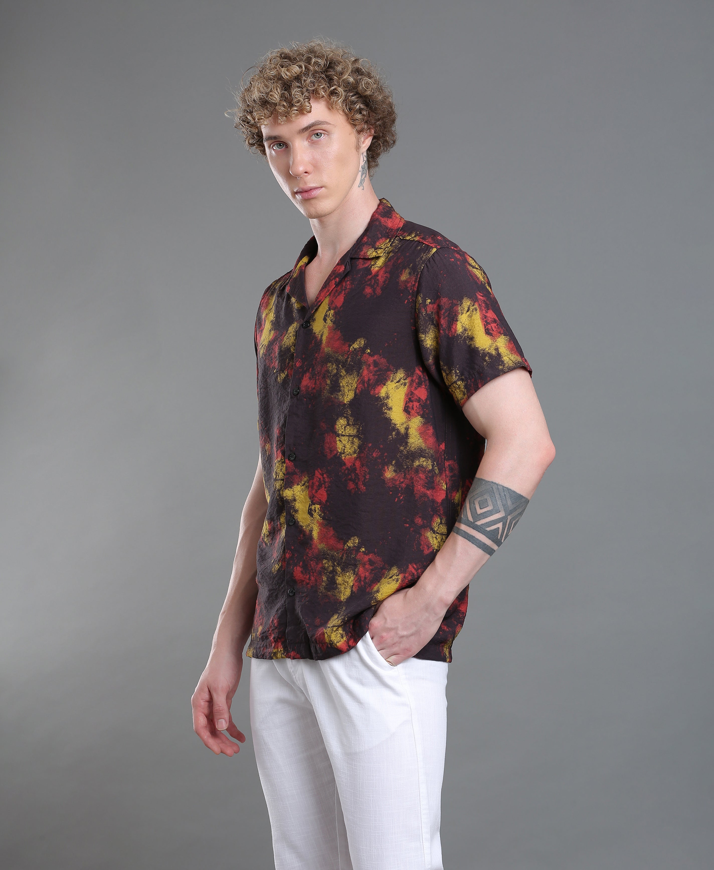 Burgundy Blend Slim Shirt