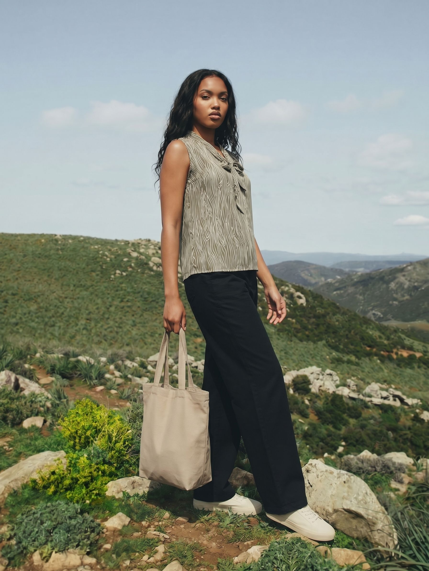 Women's Crepe Brown Regular Top