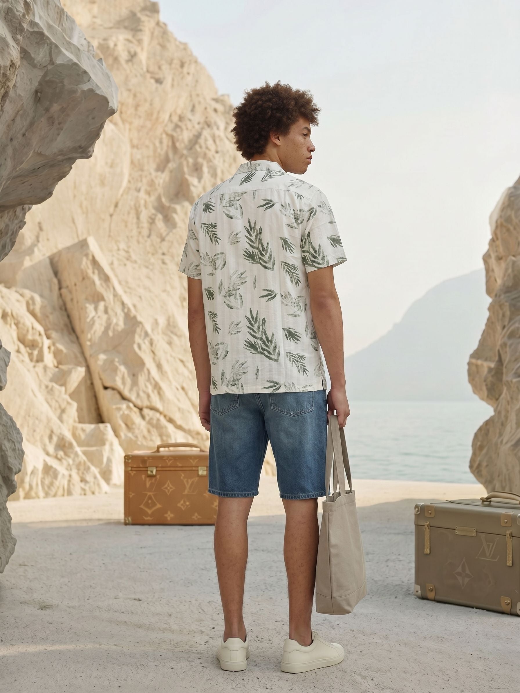Men's G-Star  Green Regular Fit Shirt