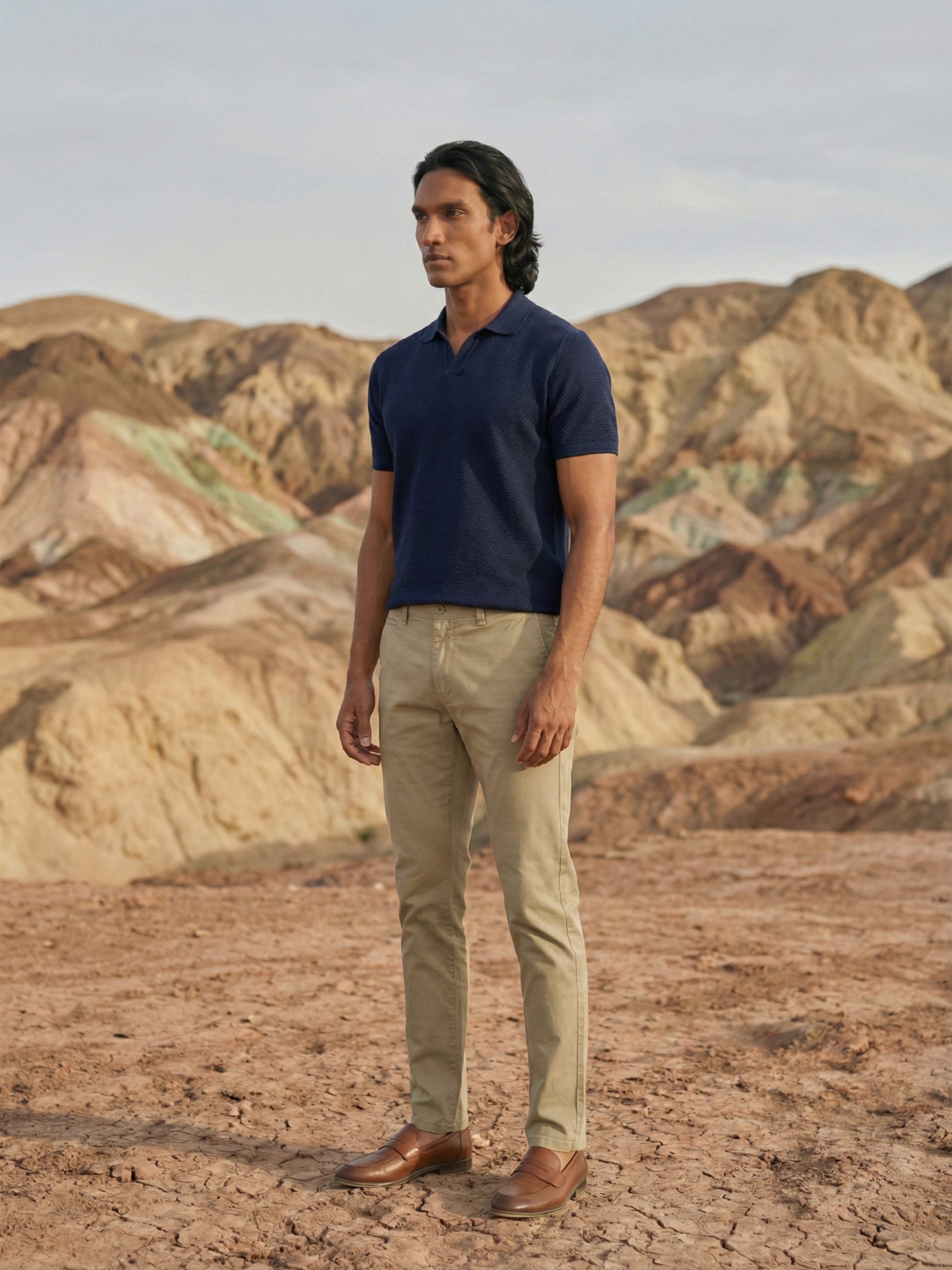 Beige Trouser For Male