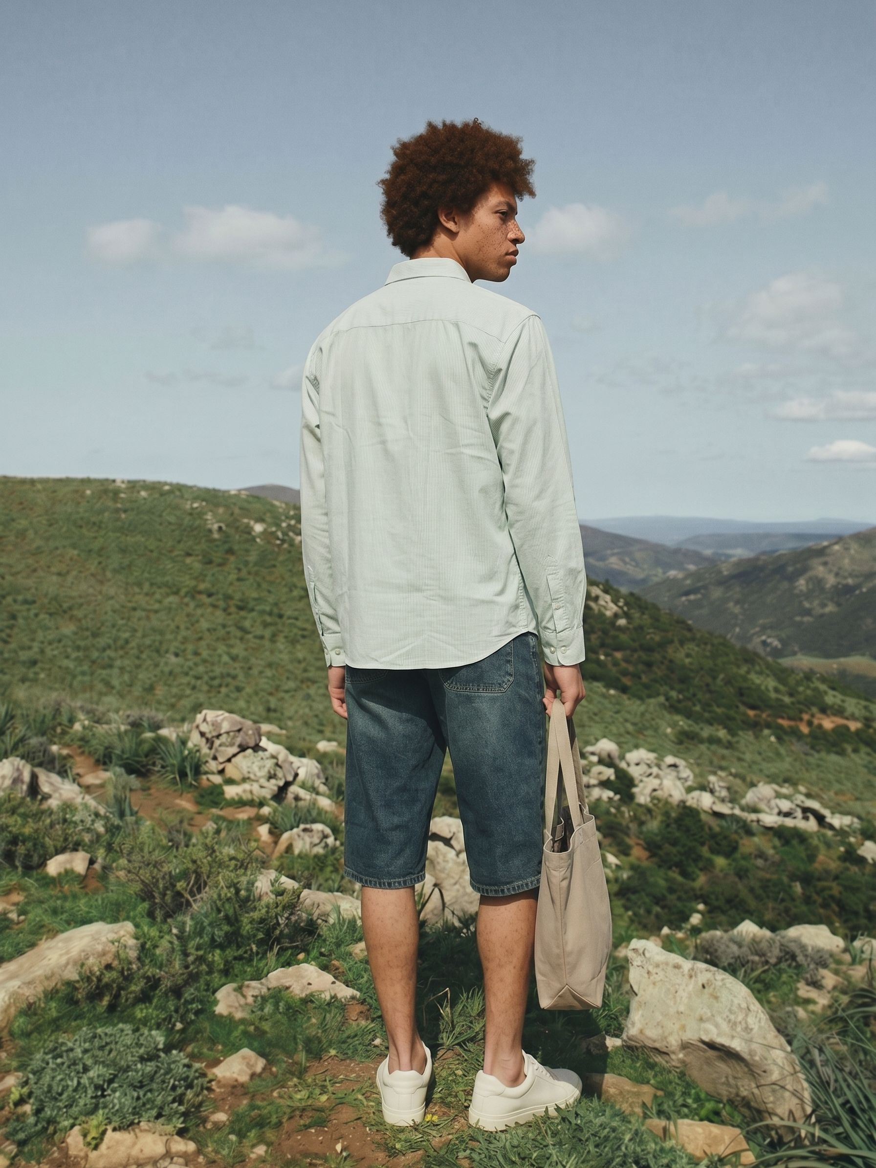 Men's Green Oversized Fit Shirt