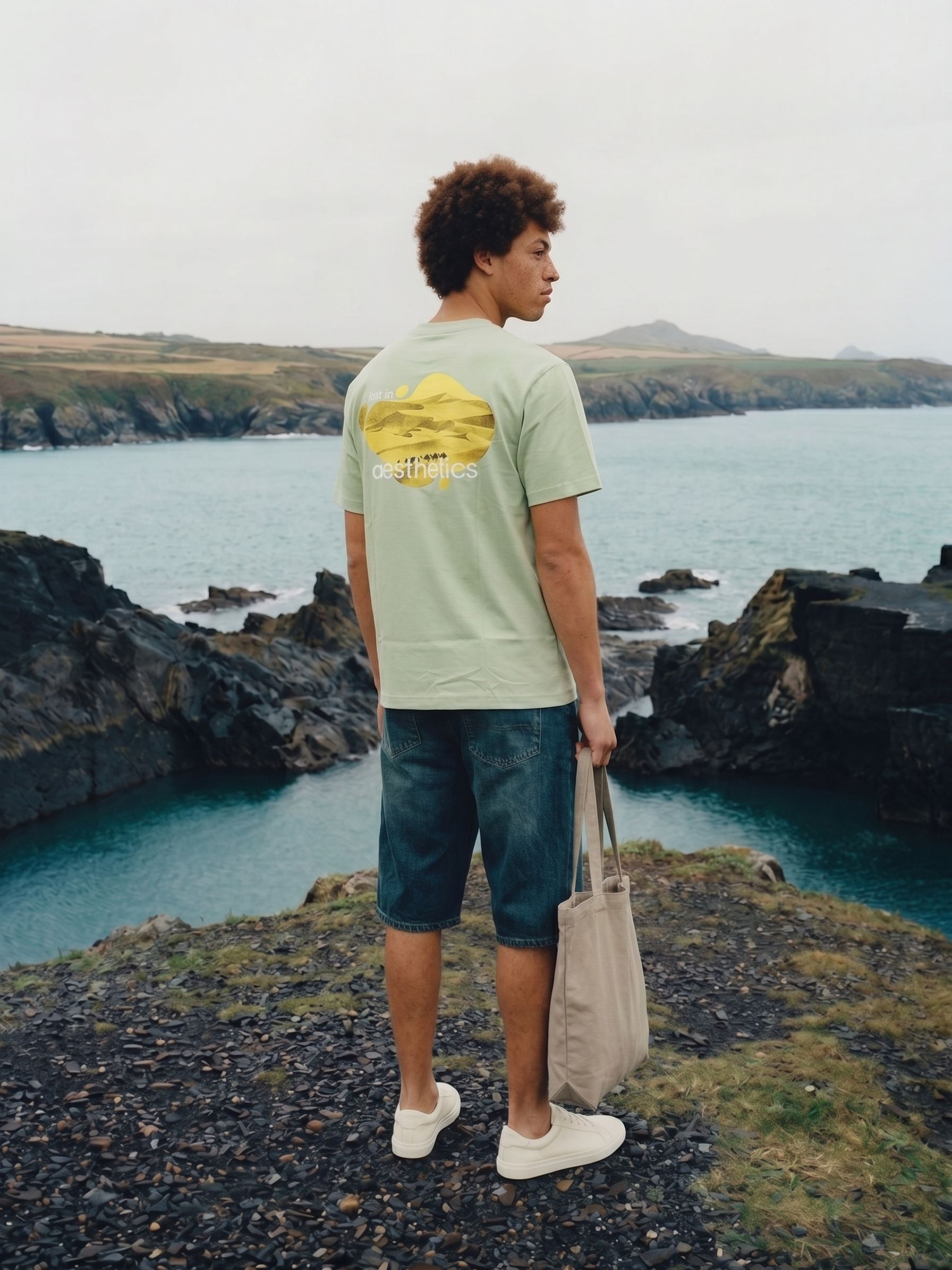 Men's S/J 200Gsm Green Relaxed Fit T Shirt