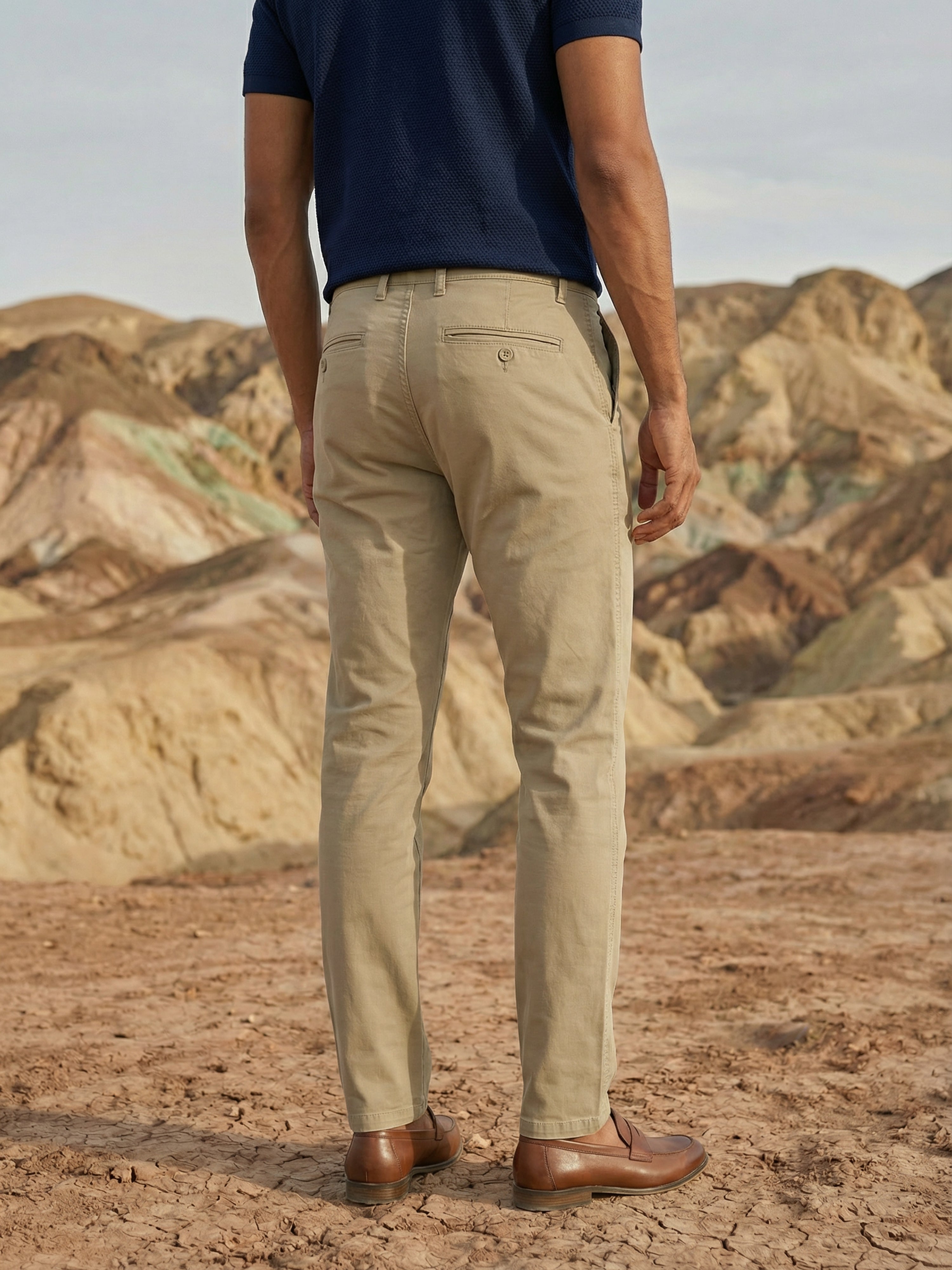 Beige Trouser For Male