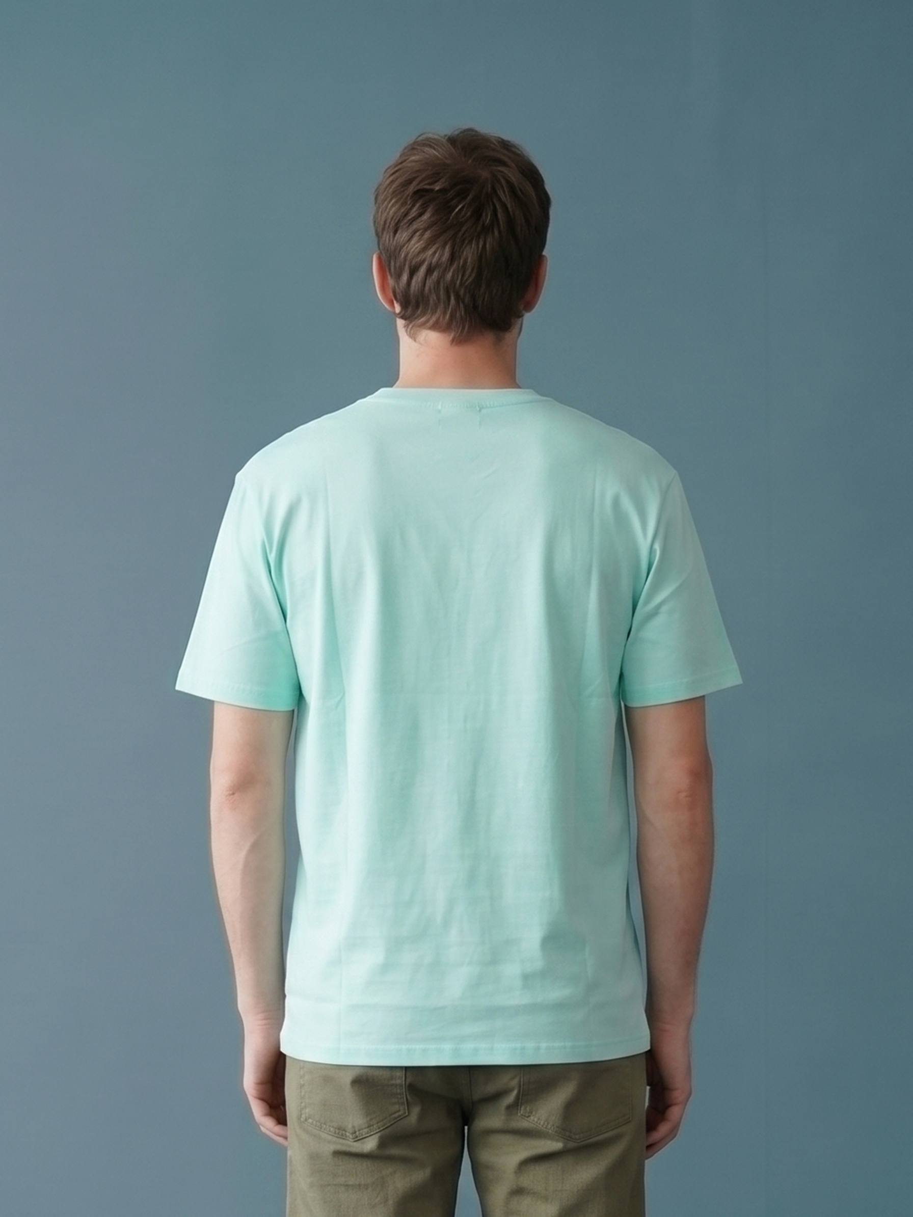 Men's Jersey 180 Gsm Light Green Regular Fit T Shirt