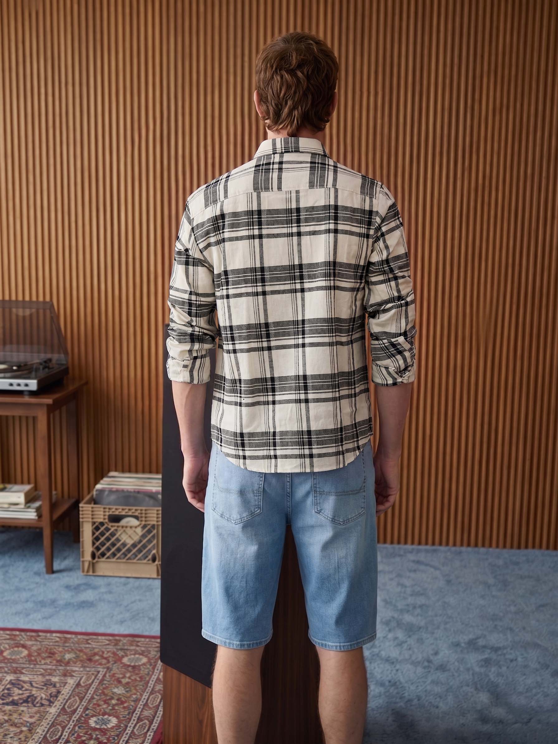 Men's Cream Relaxed Fit Shirt