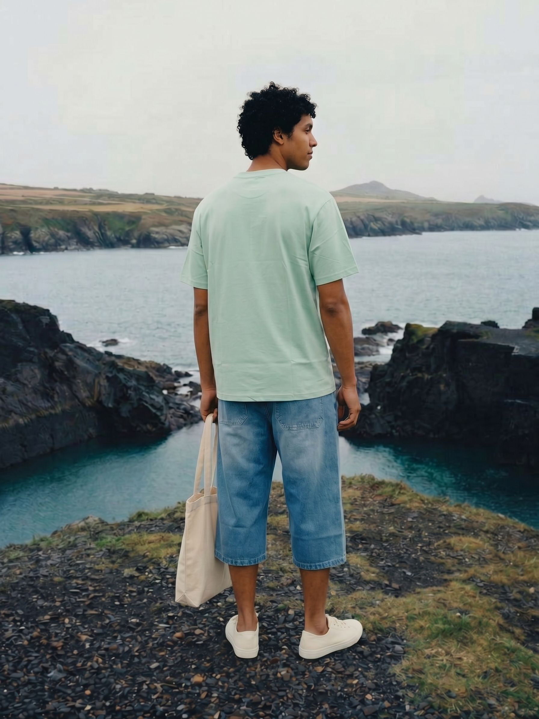 Men's S/J 200Gsm Mint Relaxed Fit T Shirt