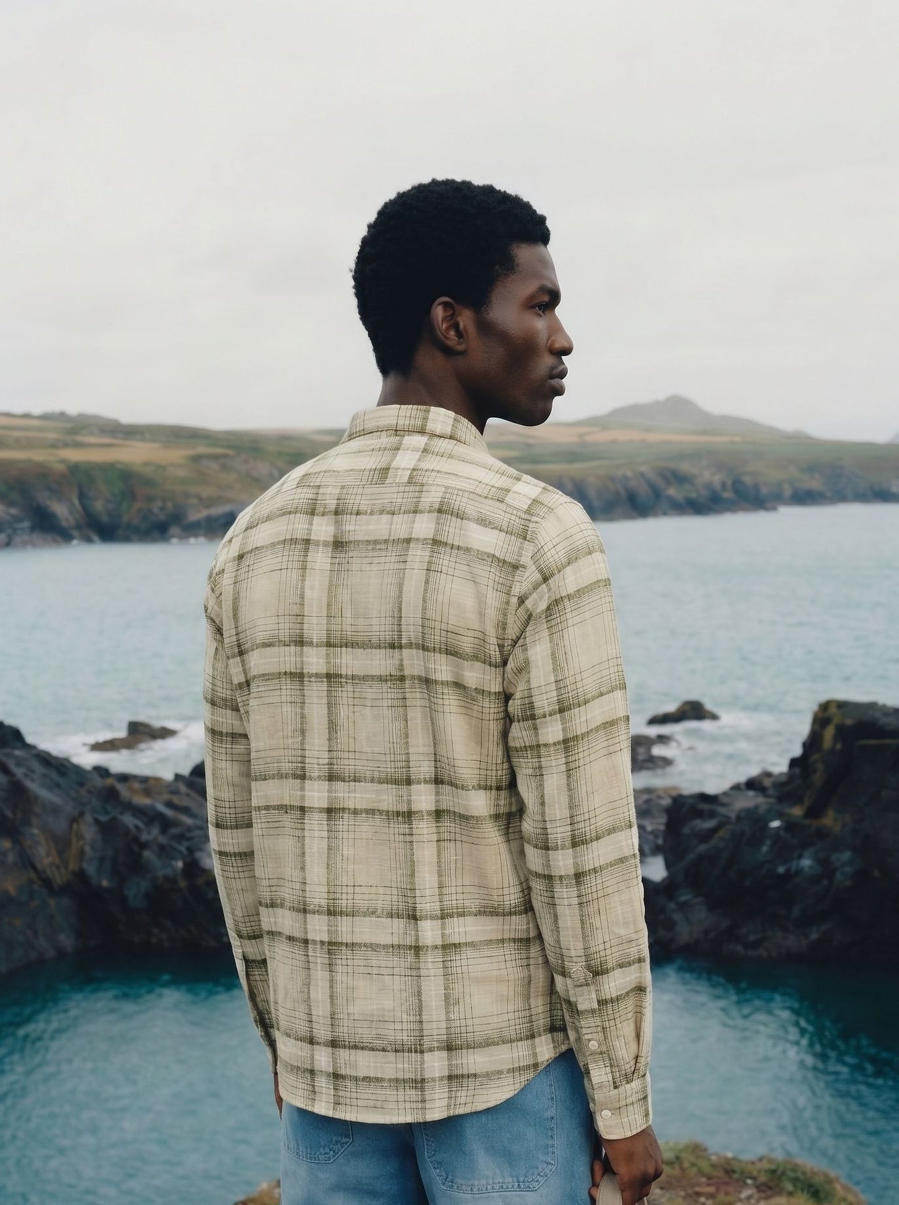 Men's Green Checks Regular Fit Shirt