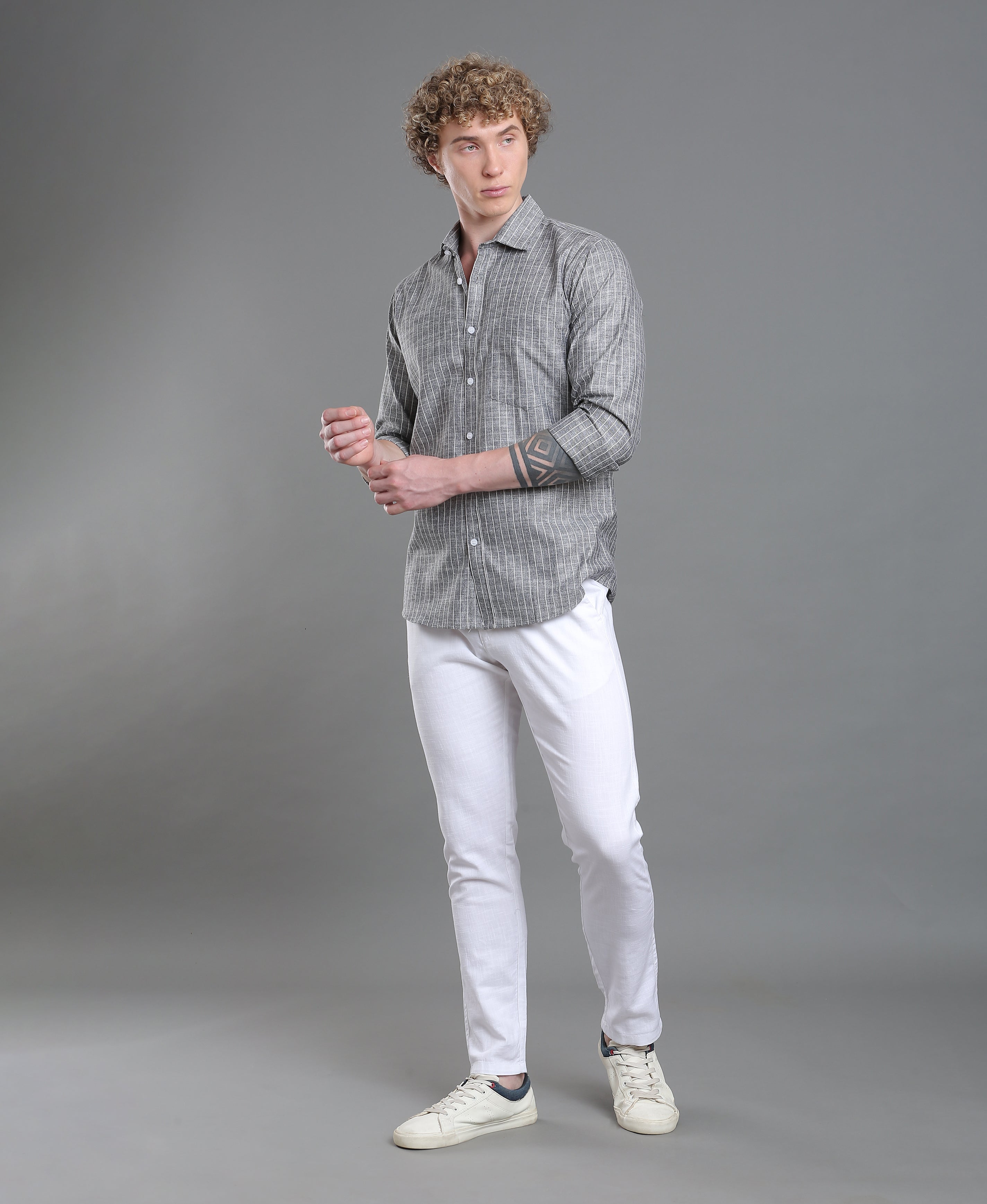 Smoke Stripe Tailored Shirt