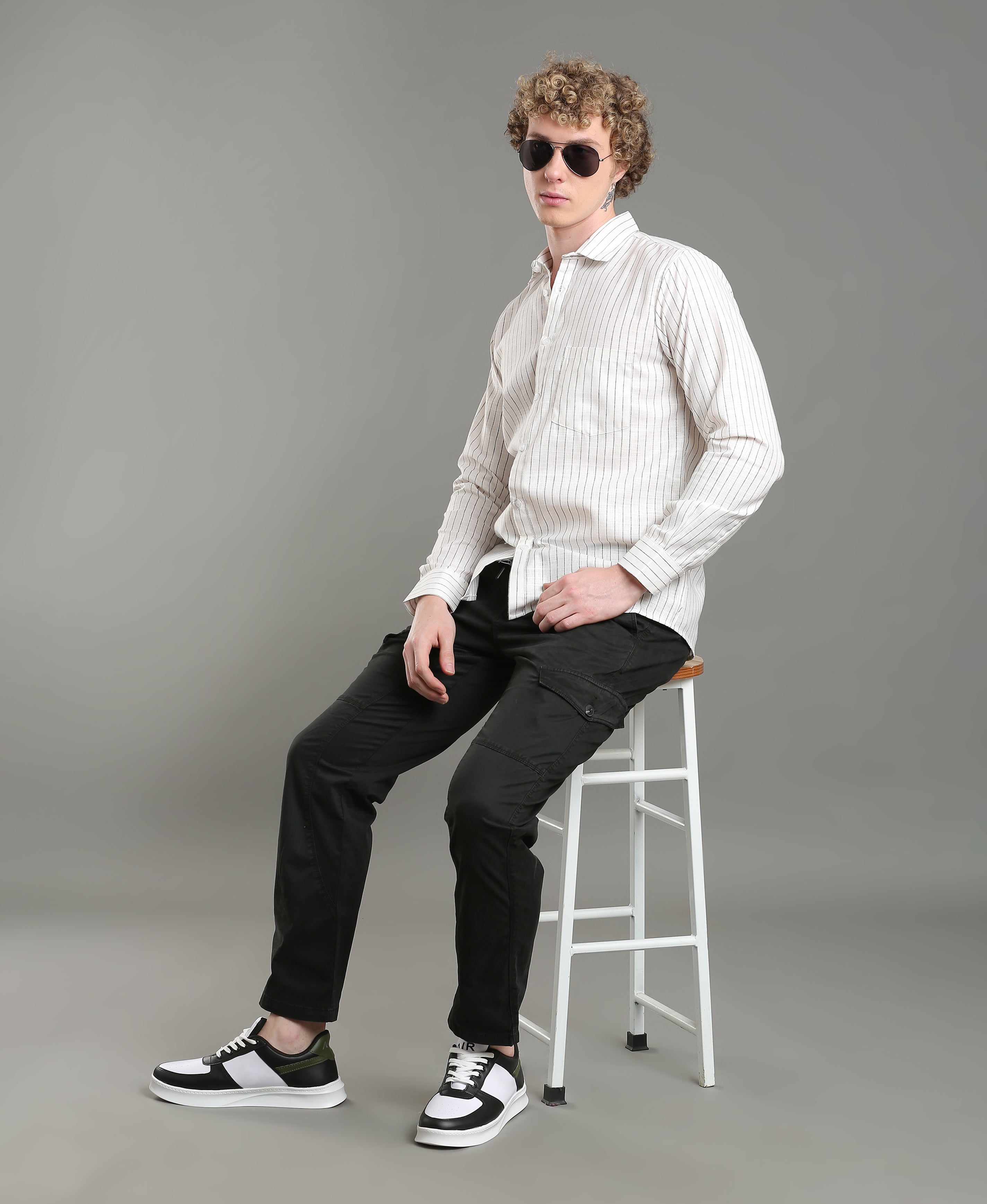 Pearl Stripe Tailored Shirt