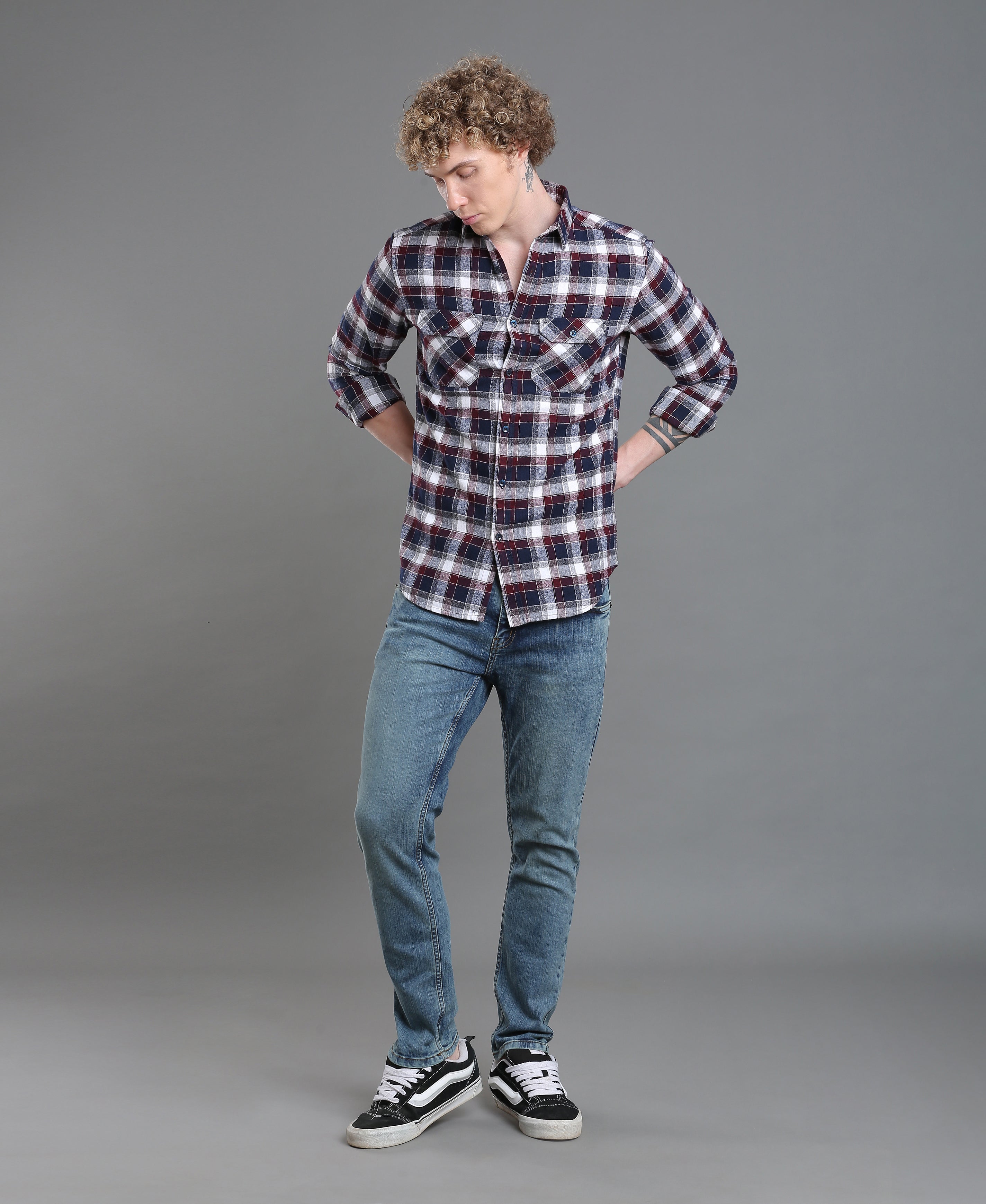 Navy Essential Slim Shirt