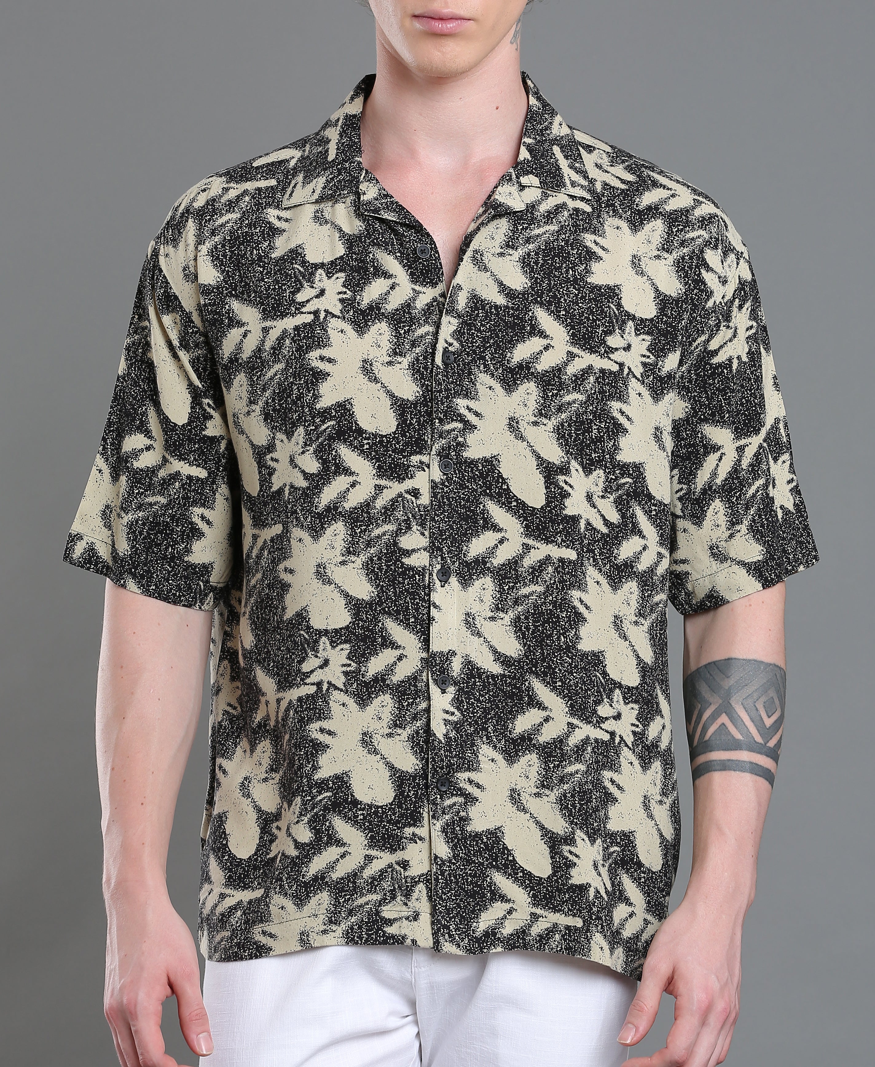 Noir Print Regular Shirt