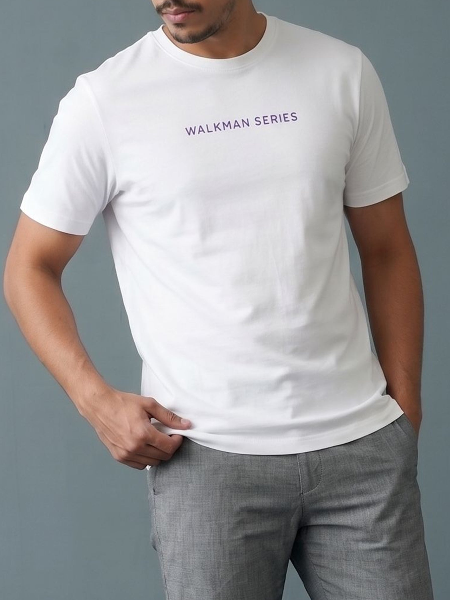 Men's Jersey 200 Gsm Off White Regular Fit T Shirt