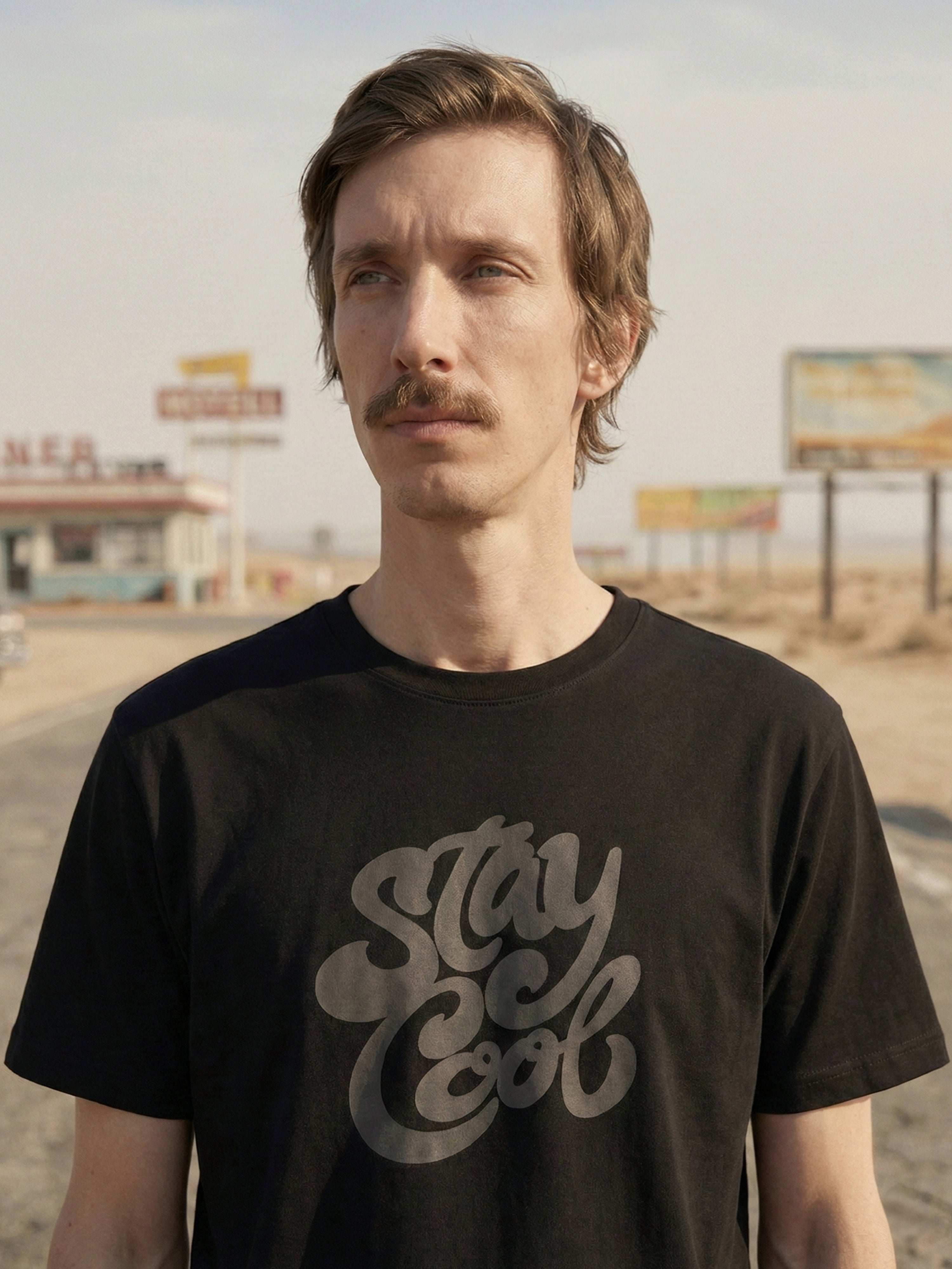 Black Cotton Jersy  Round Neck Half Sleeve T Shirt For Male