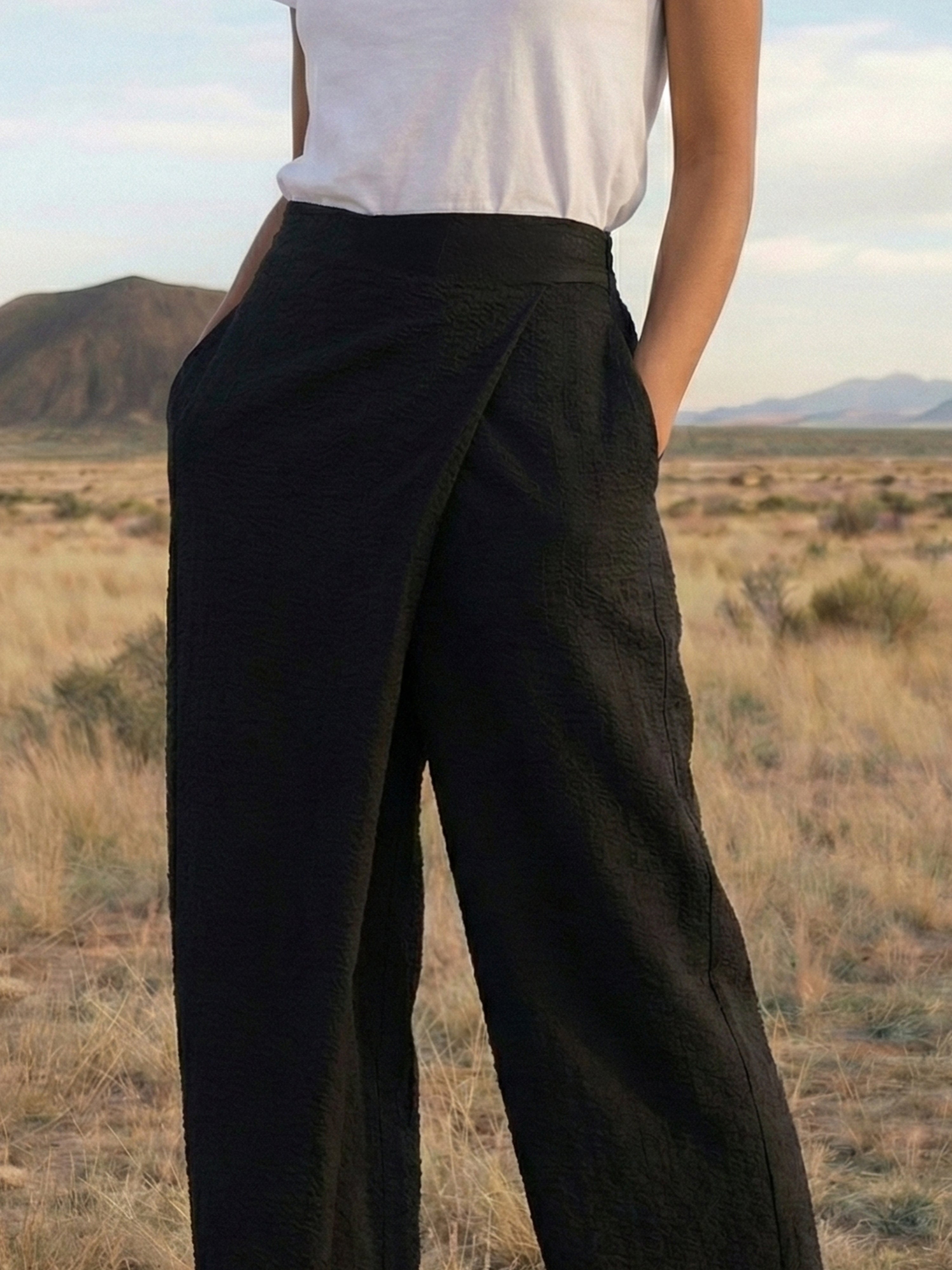 Black Bubble  Trouser For Womens
