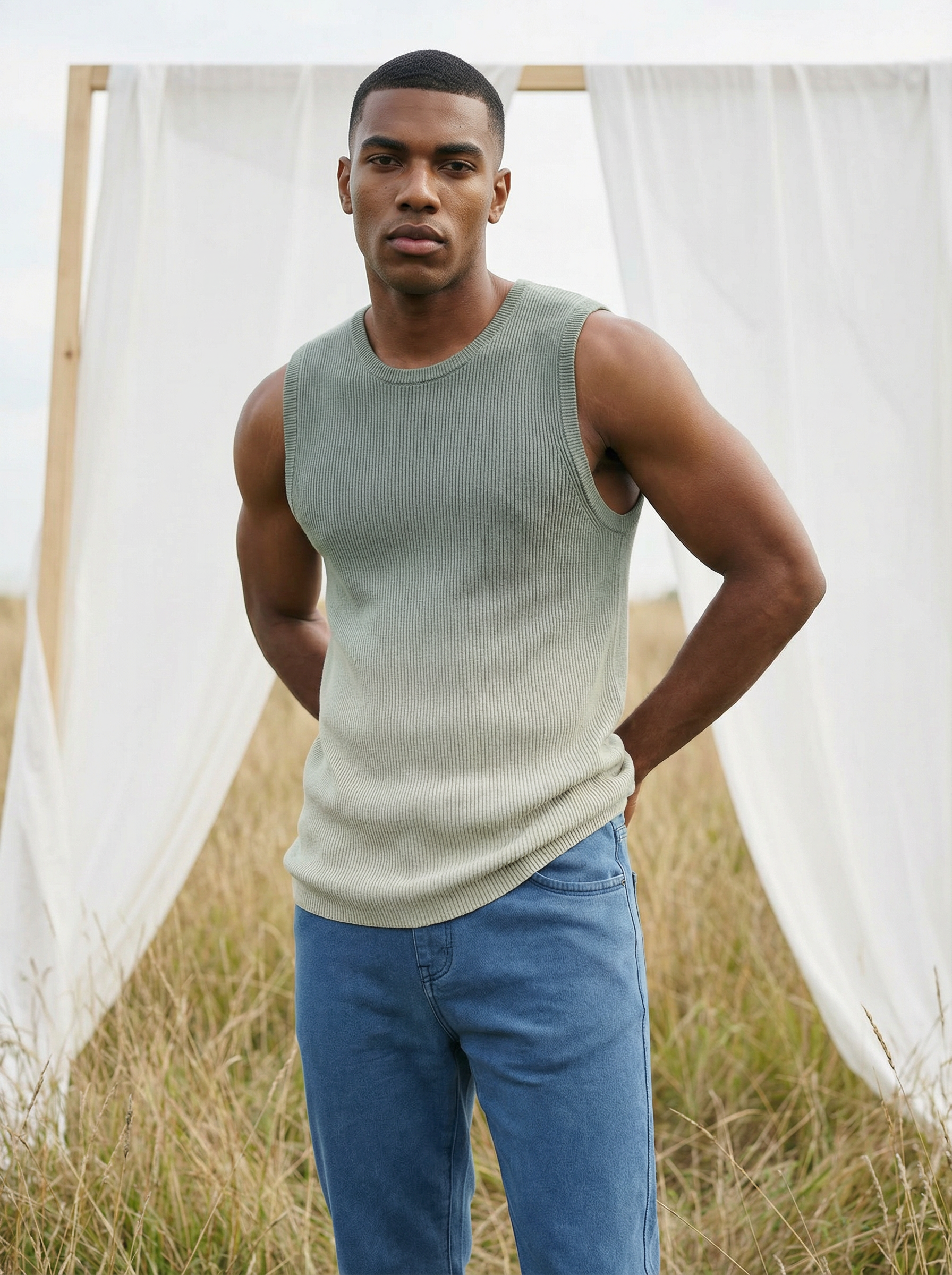 Jogger Fit Denim — Light Blue Wash