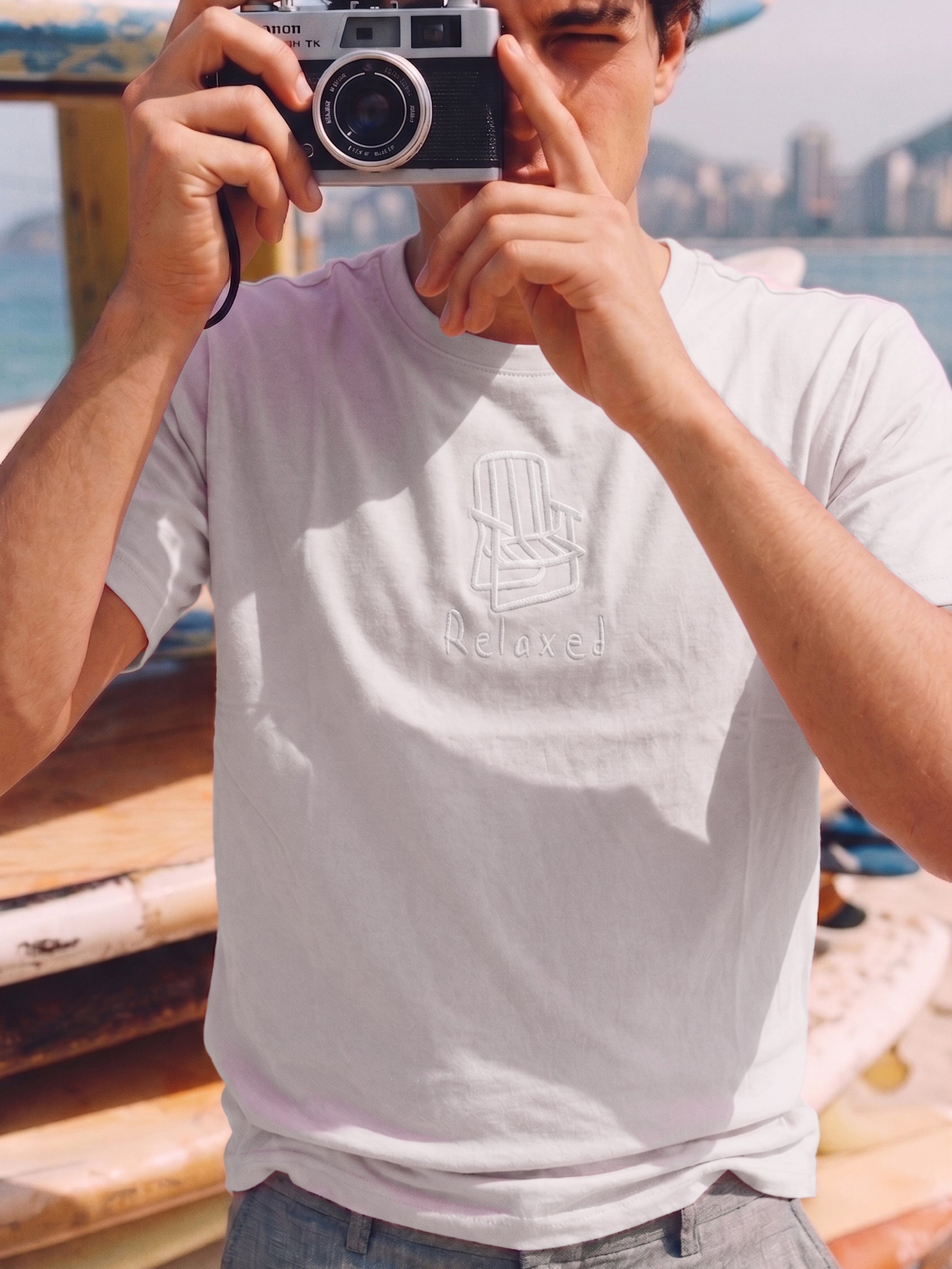 Men's Cotton Light Pink Round Neck  T Shirt