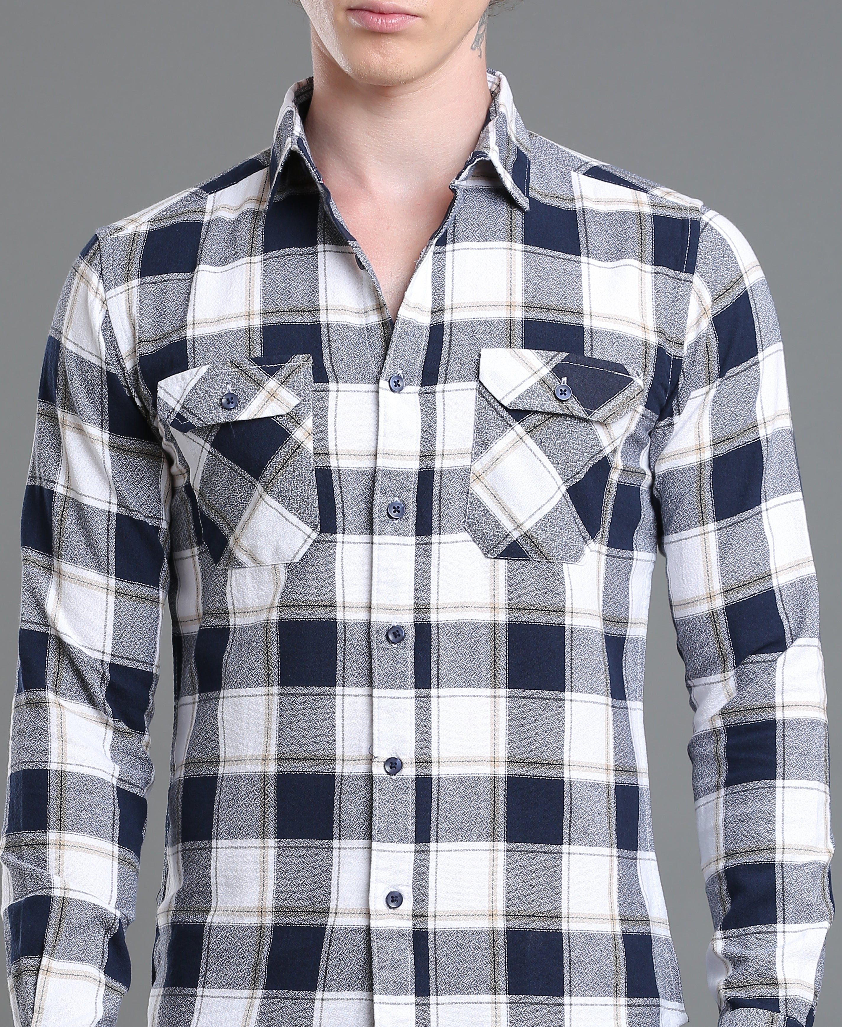 Azure Luxe Slim Shirt