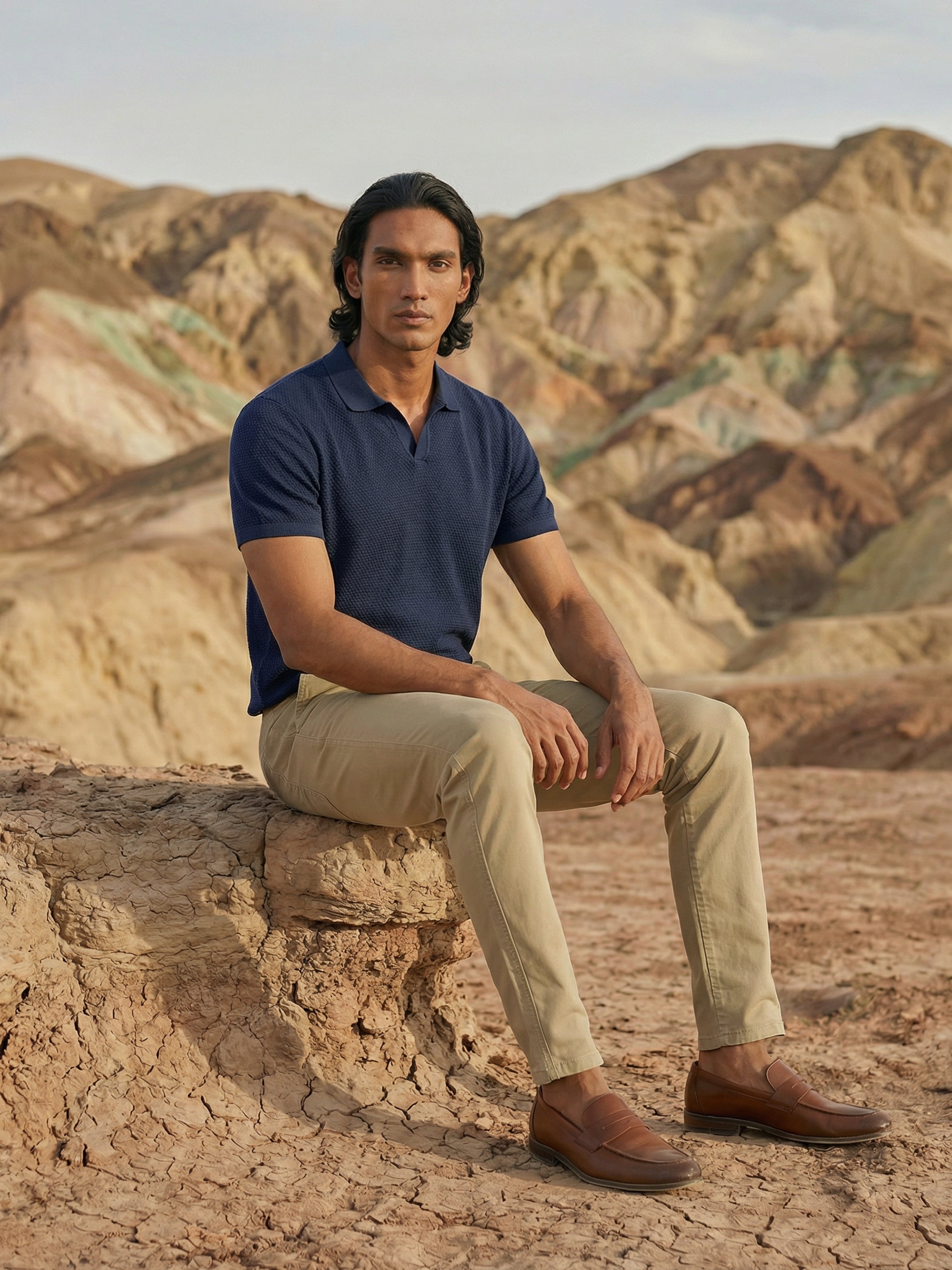 Beige Trouser For Male