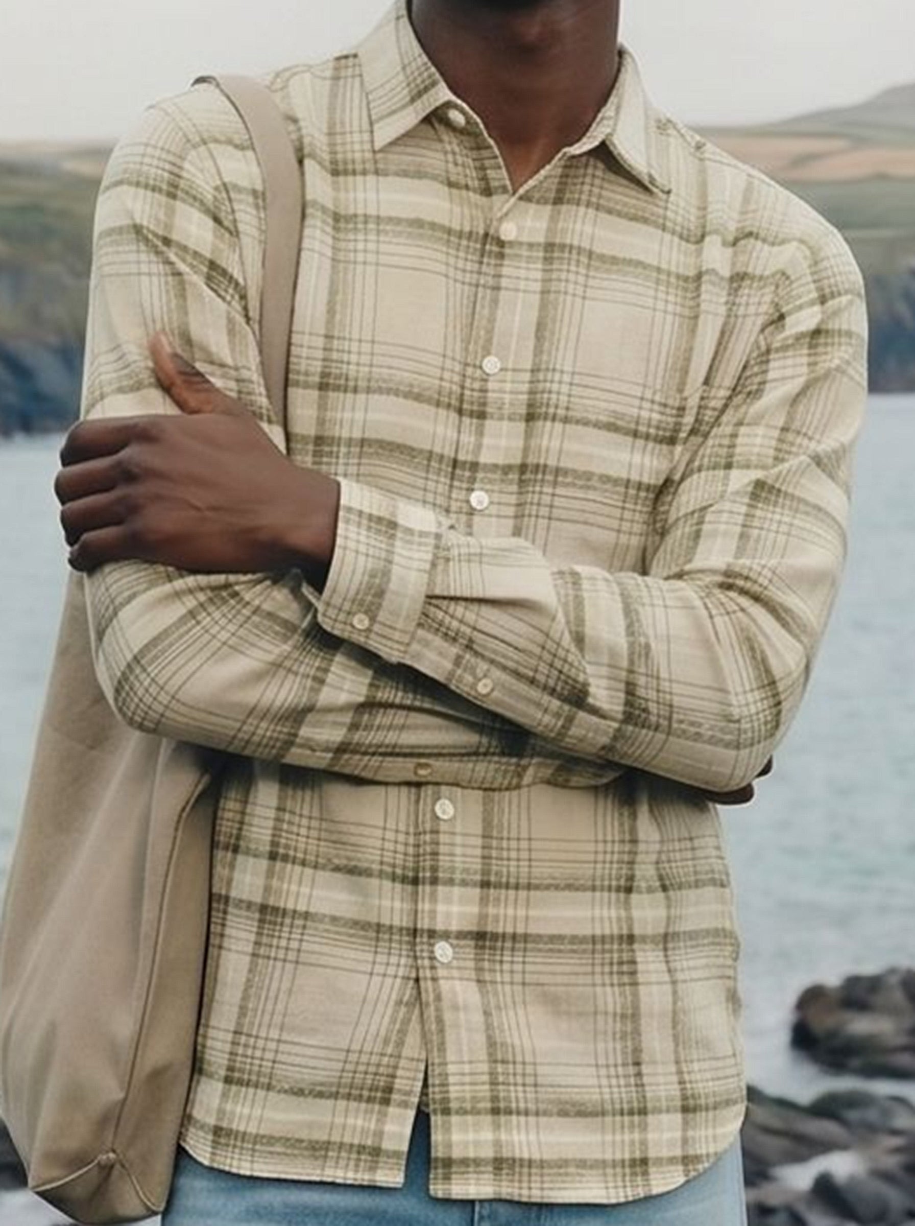Men's Green Checks Regular Fit Shirt