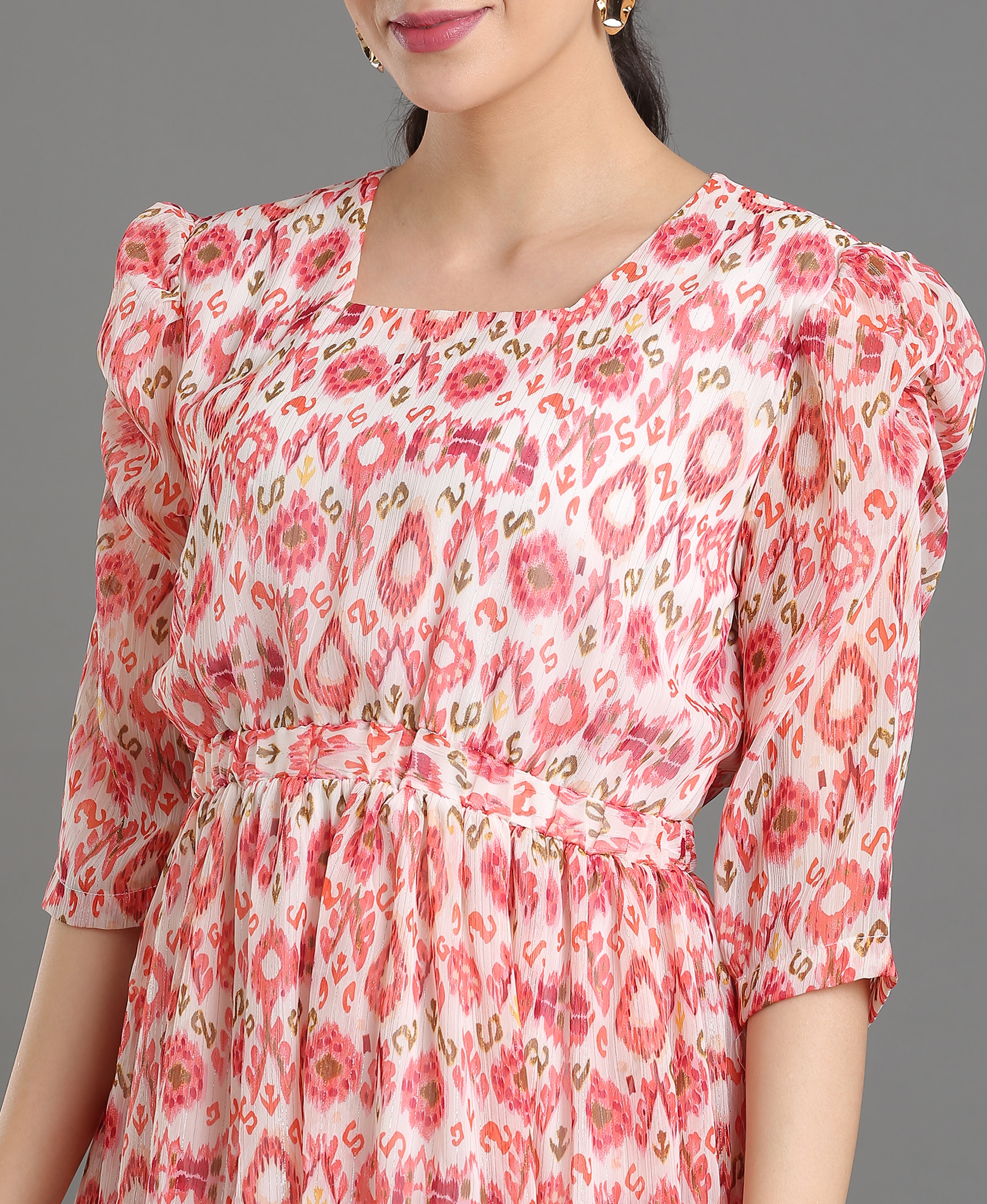 Blush Breeze Chiffon Dress