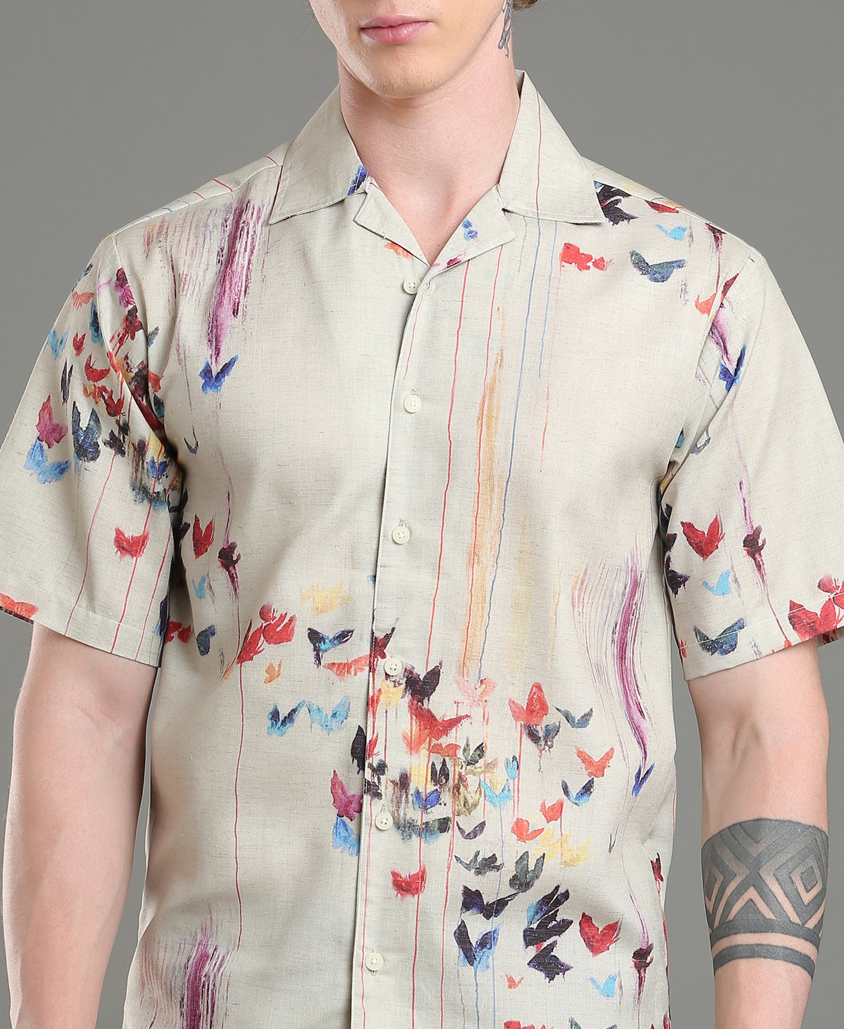 Palm Bay Multi-Color Linen Shirt