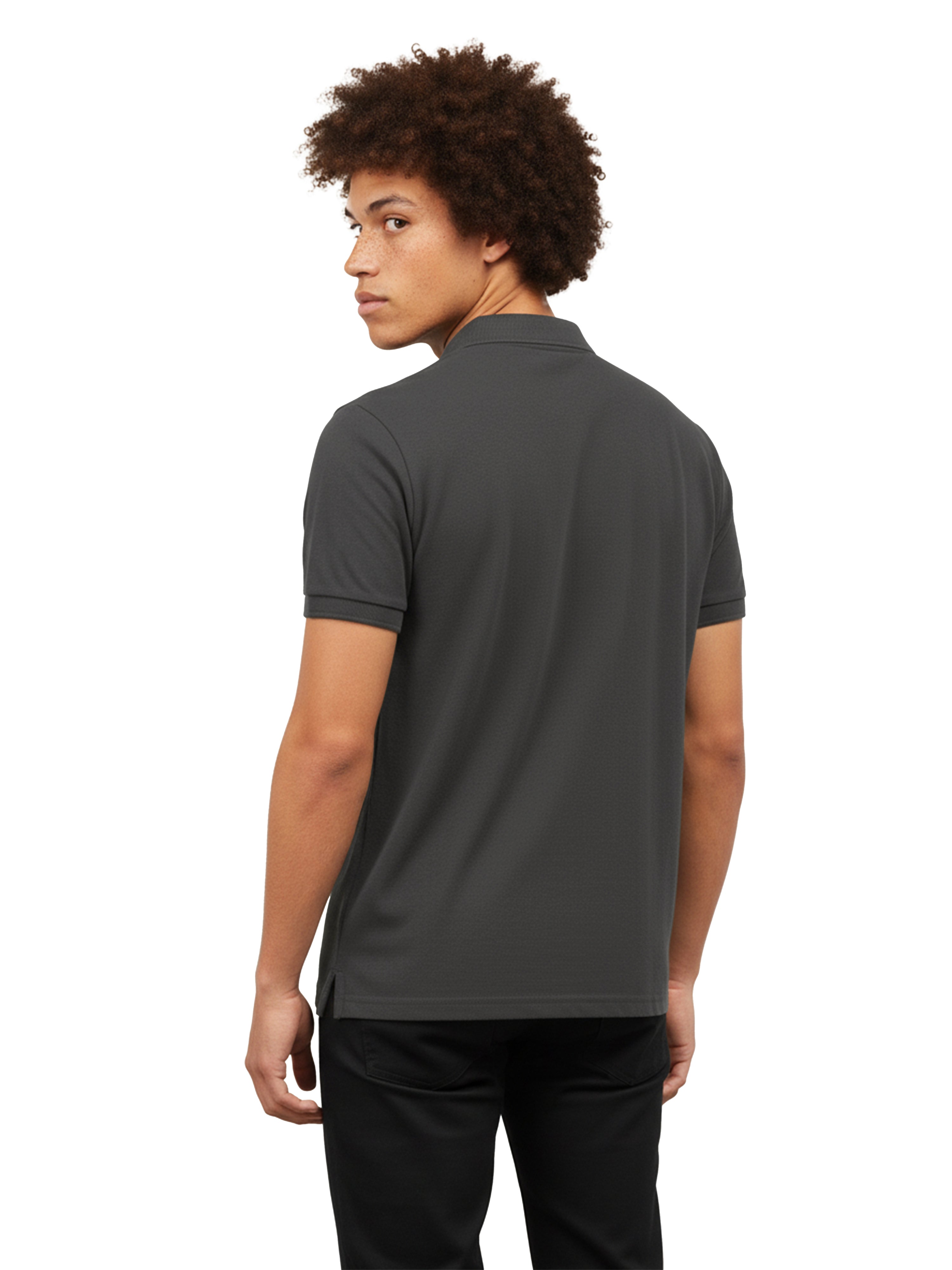 Men’s Anthra Melange Tone Relax Polo