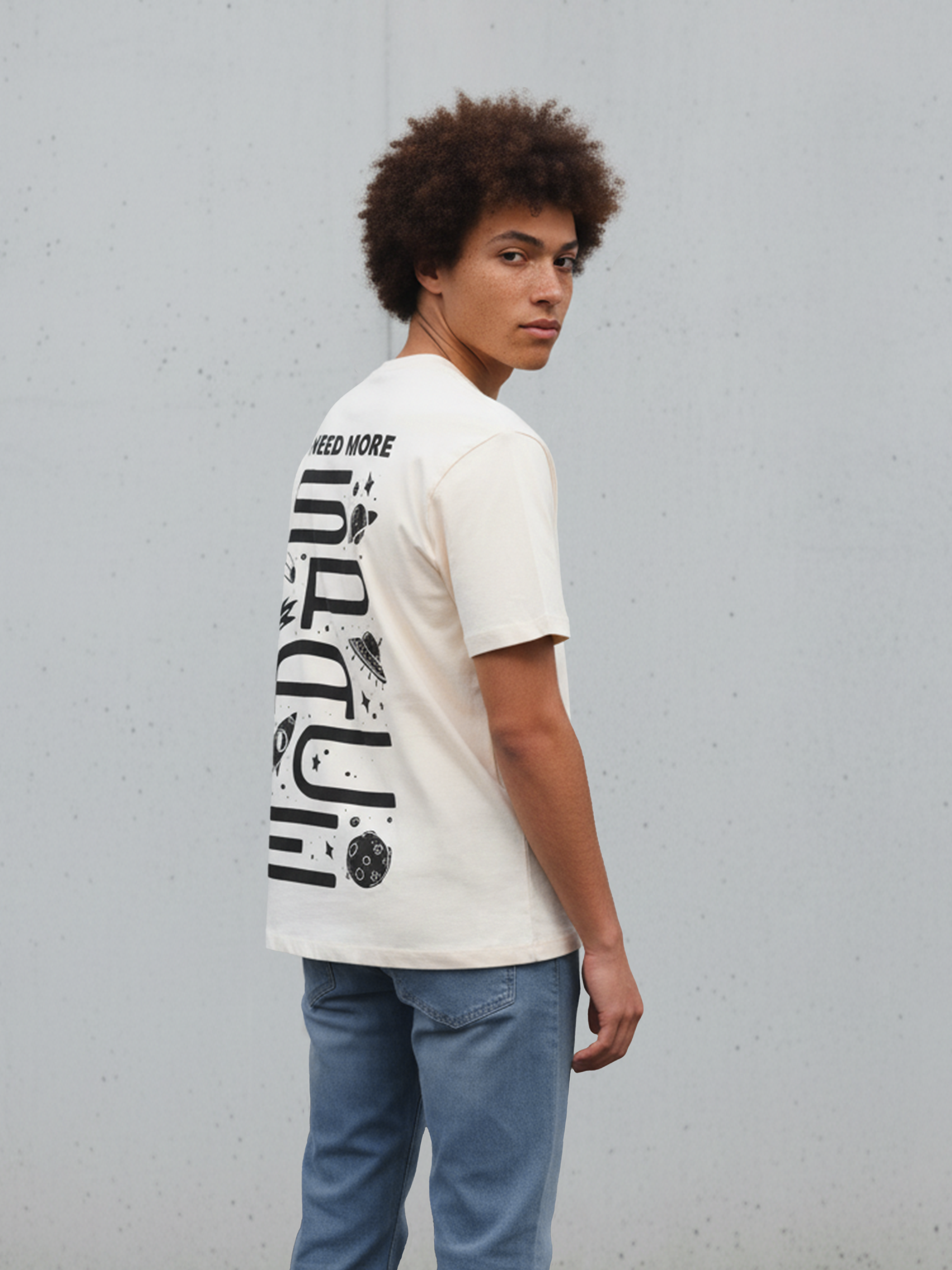 Men’s Off-White Calm Relax T-Shirt