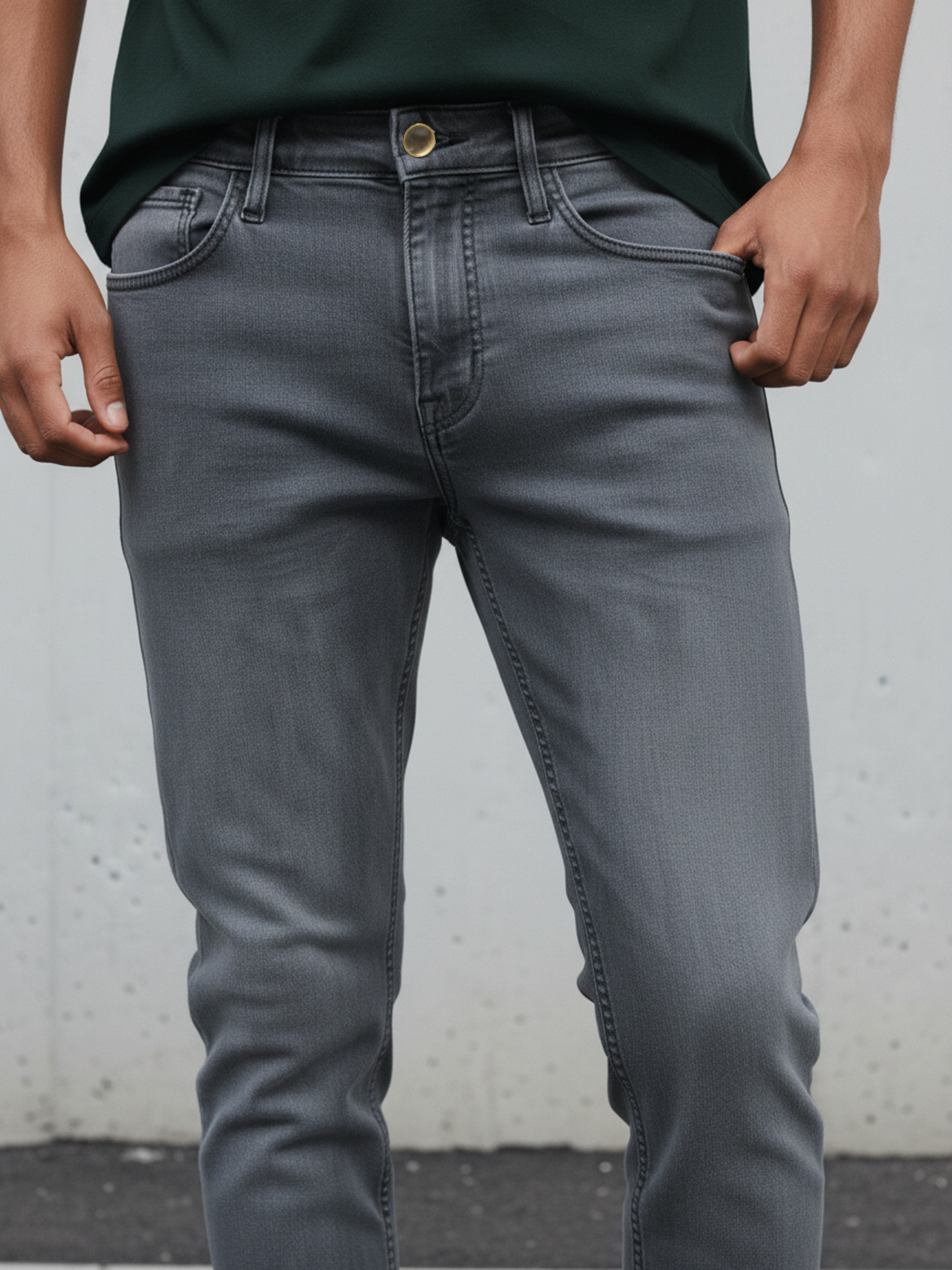 Light Grey Form Men's Jeans