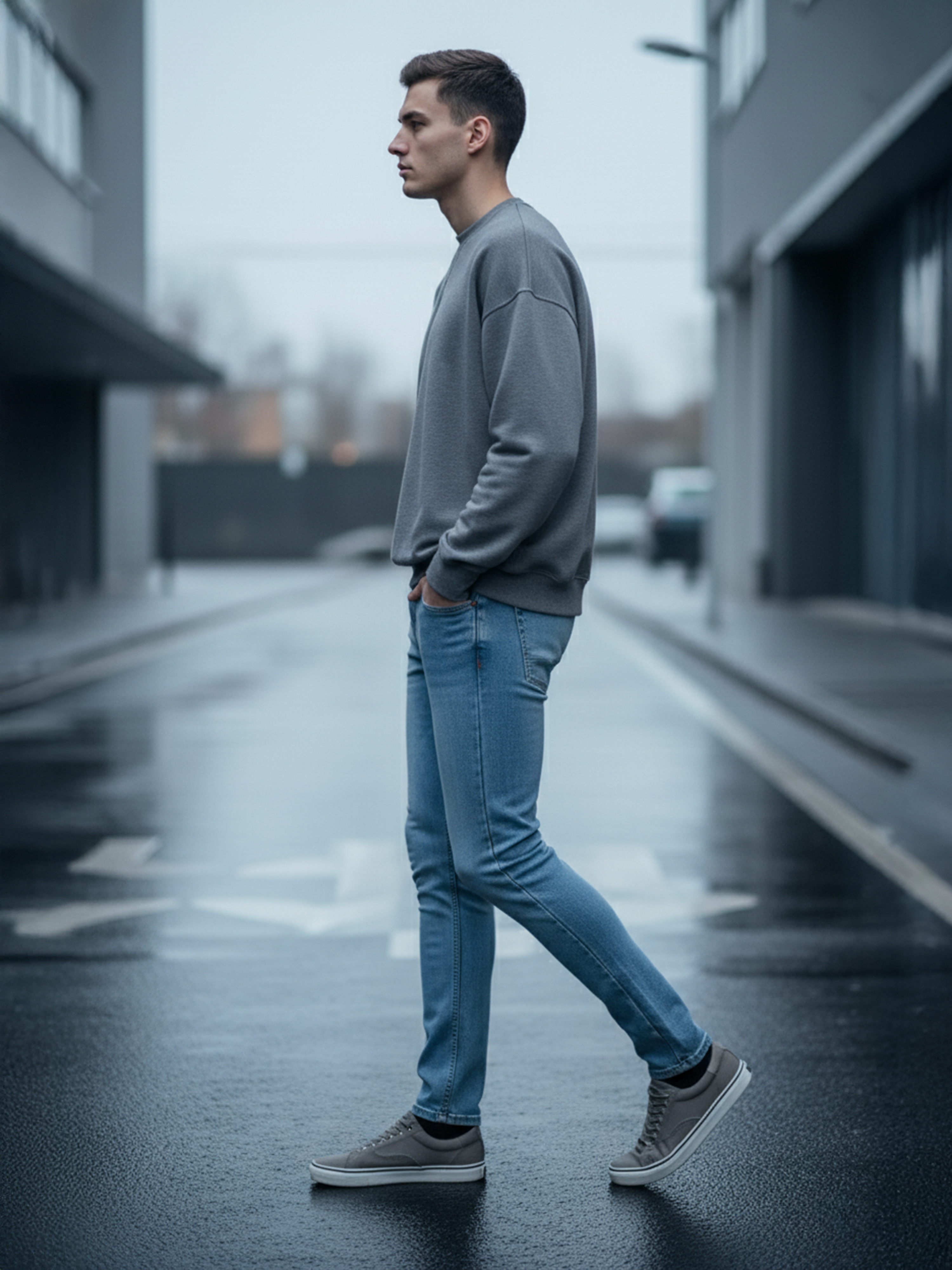 Light Blue Frame Men's Jeans