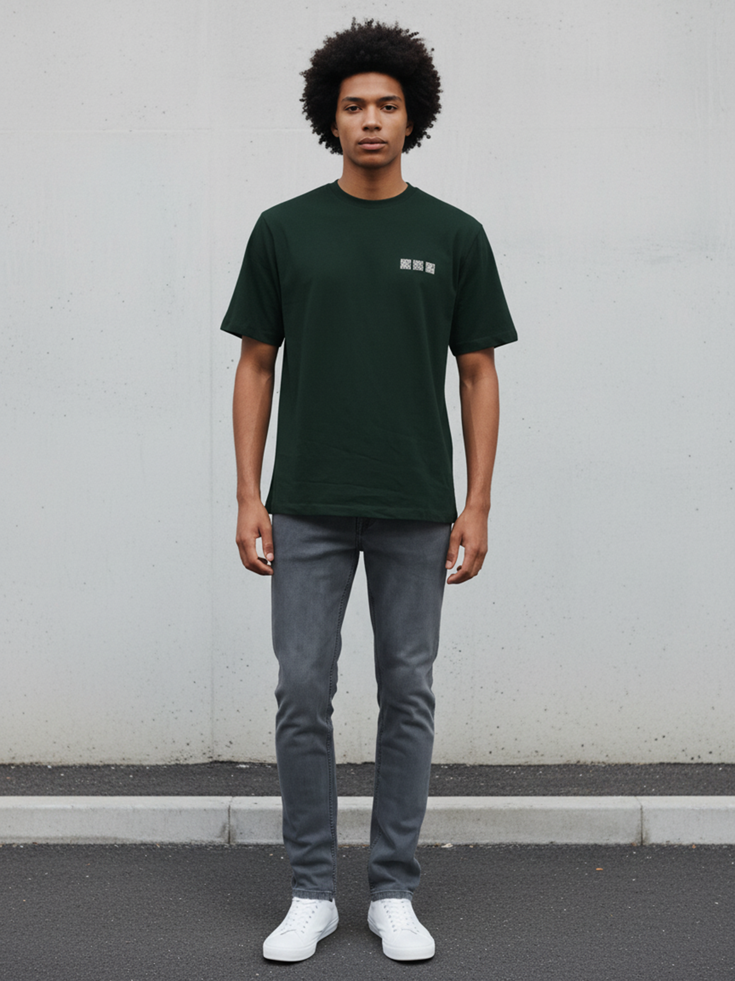 Men’s Dark Green Aura Relax T-Shirt