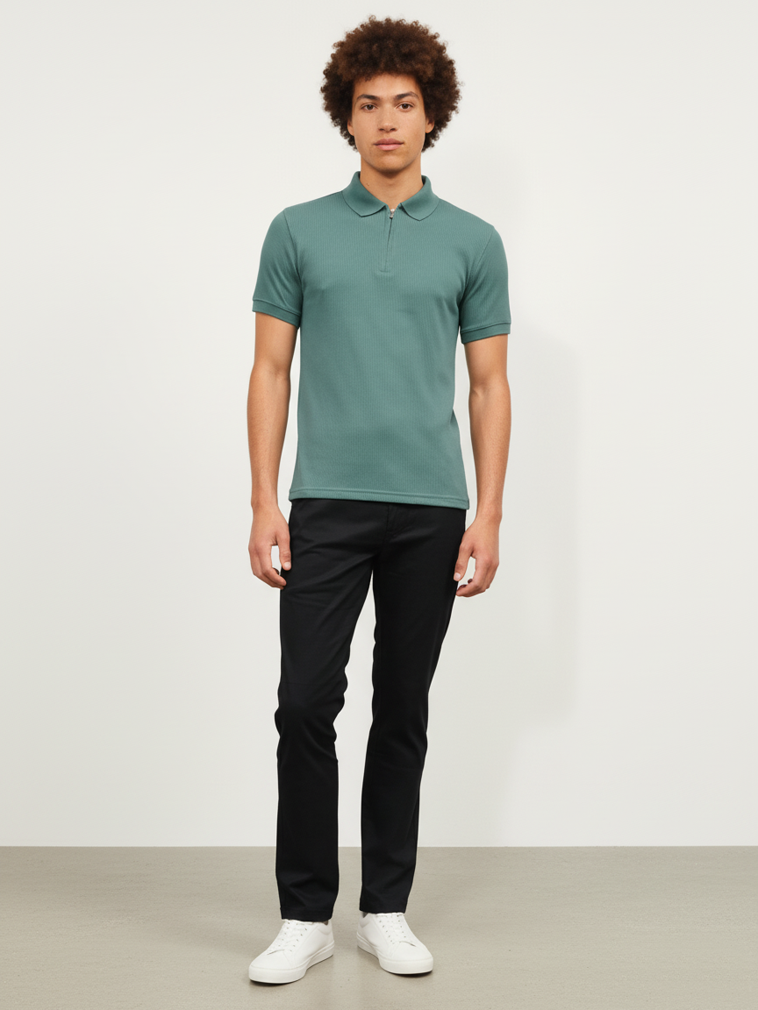 Men’s Sage Green Crest Relax Polo