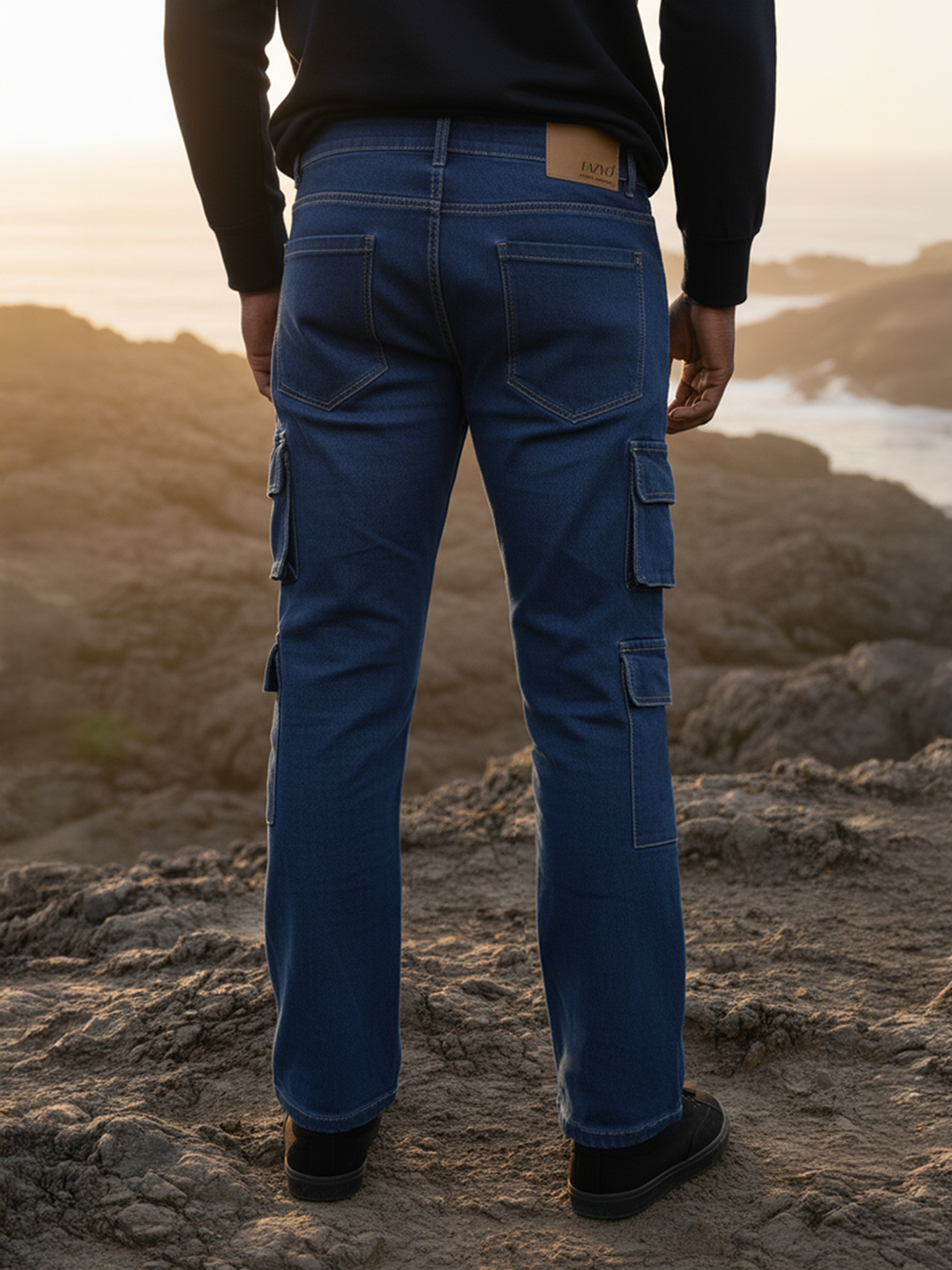 Blue Form Mens Cargos