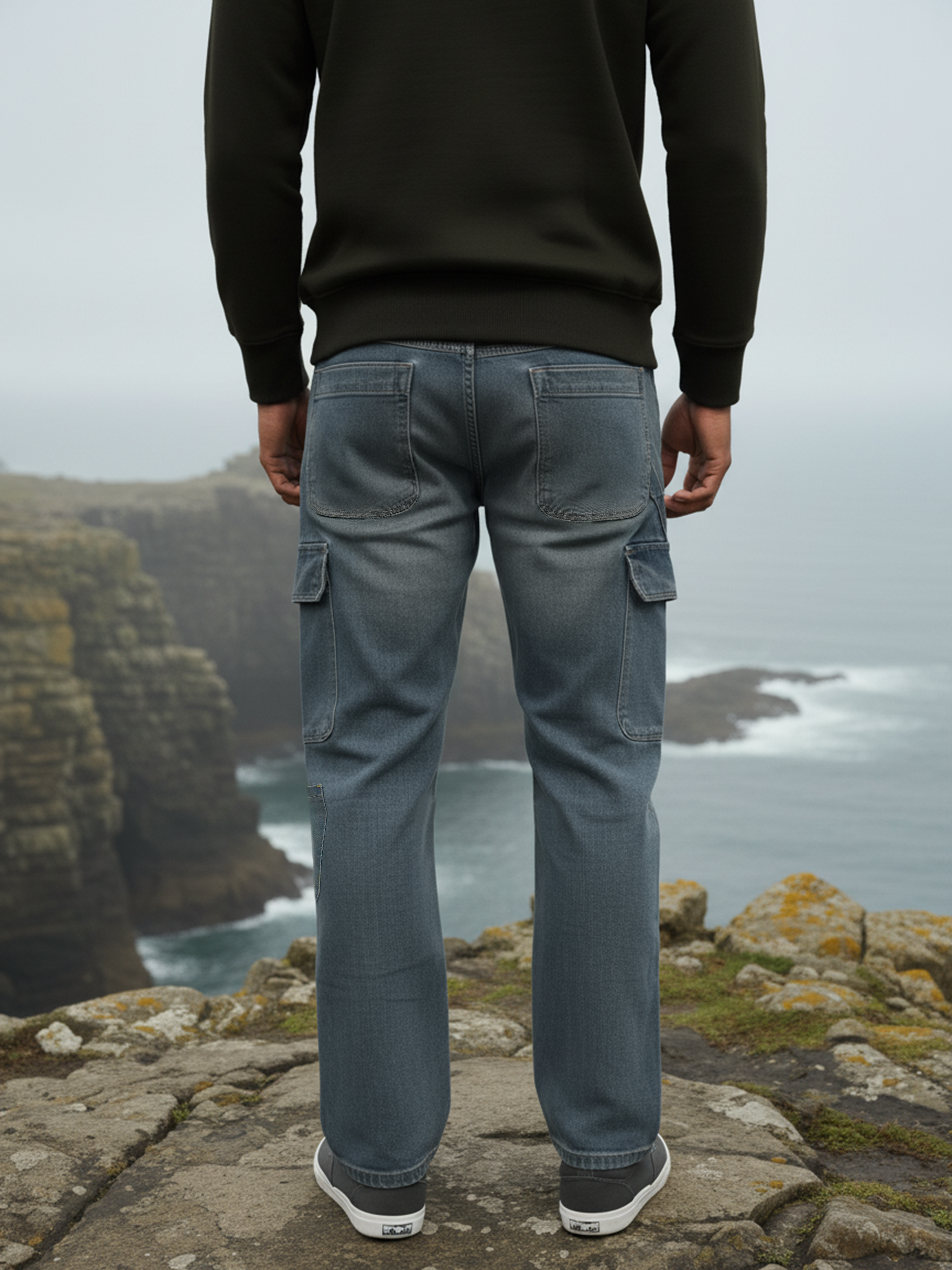 Blue Tint Haze Men's Cargos