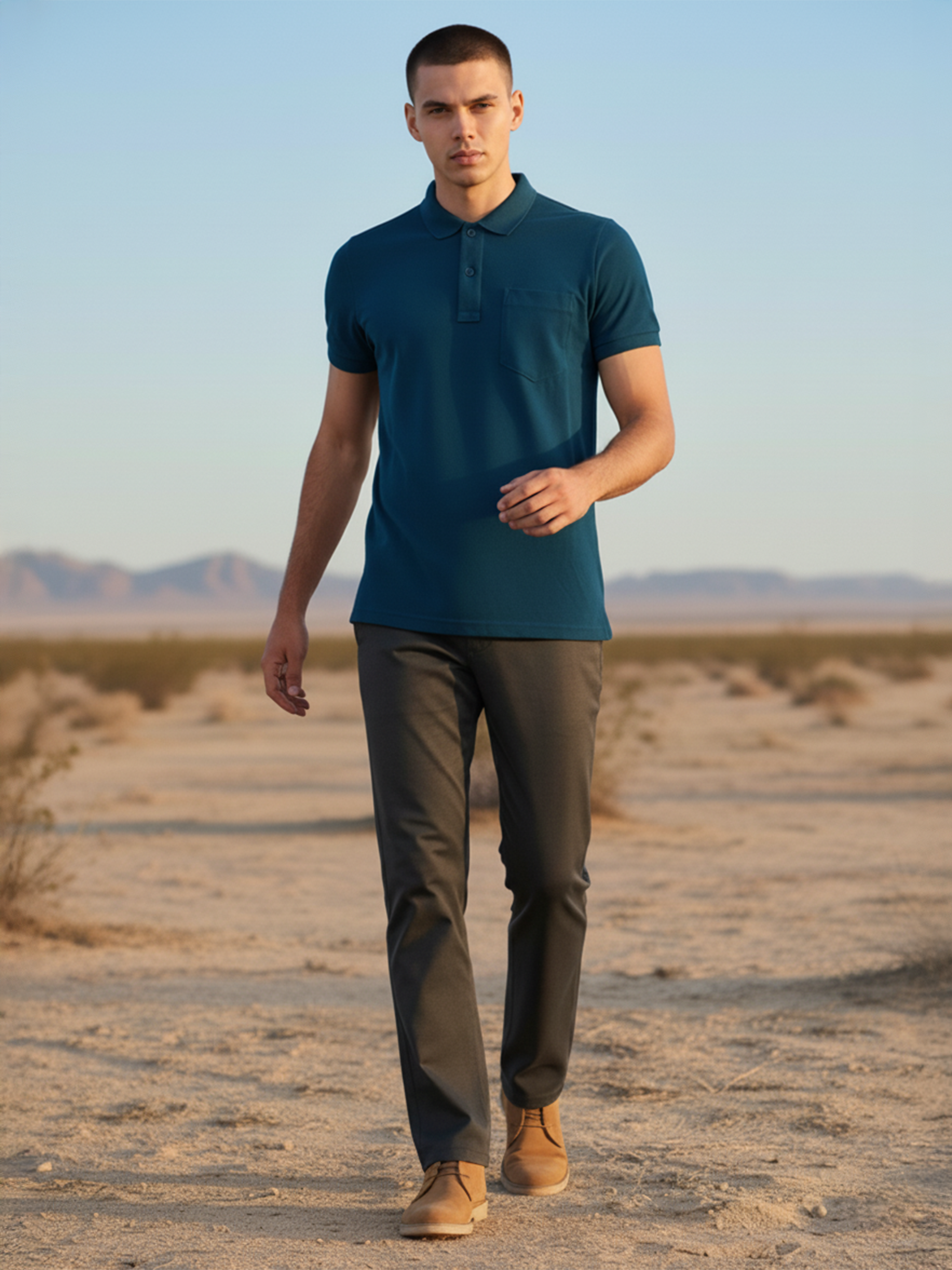 Men’s Petrol Line Relax Polo