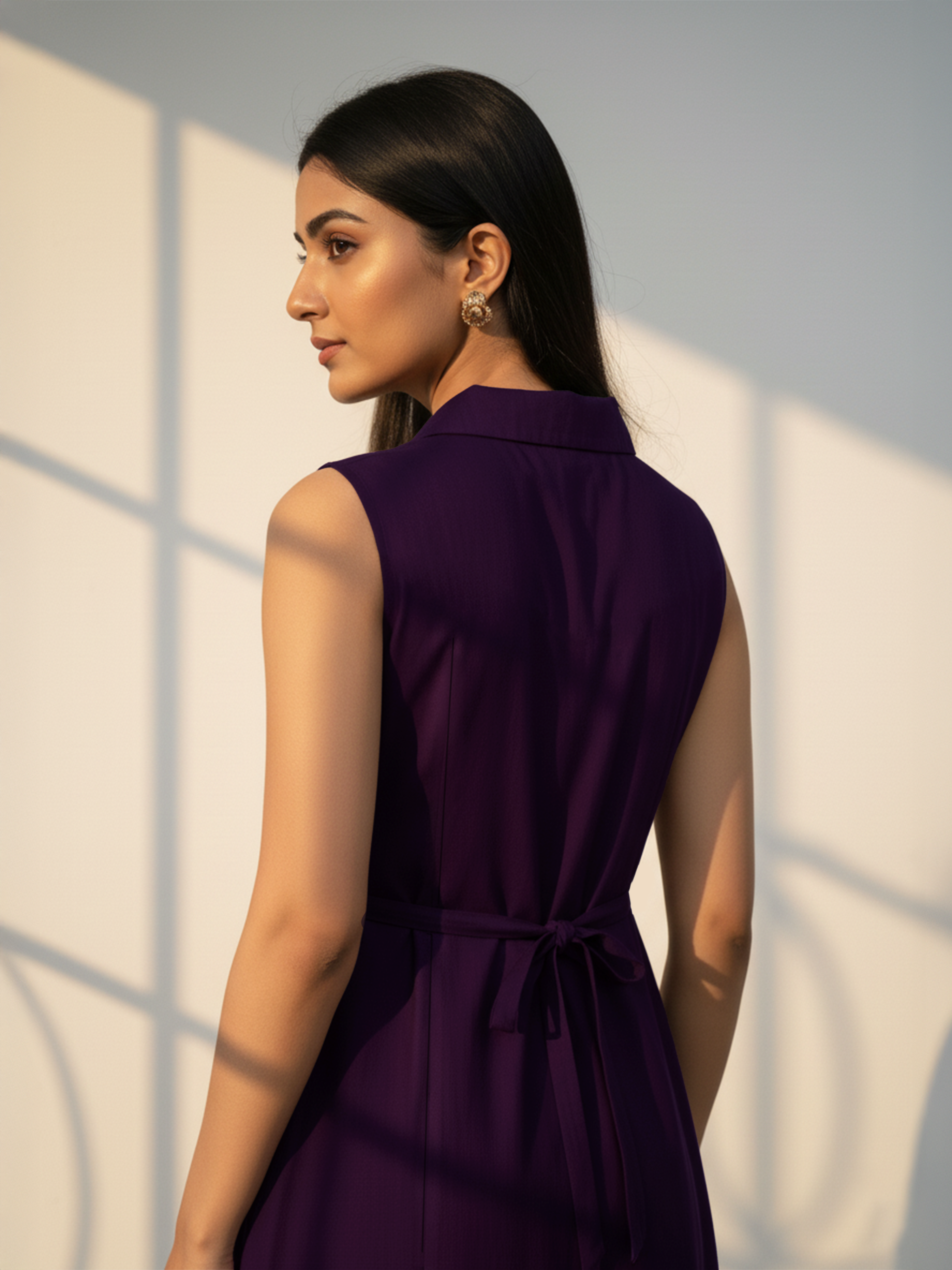 Wine Ember Arc Dress