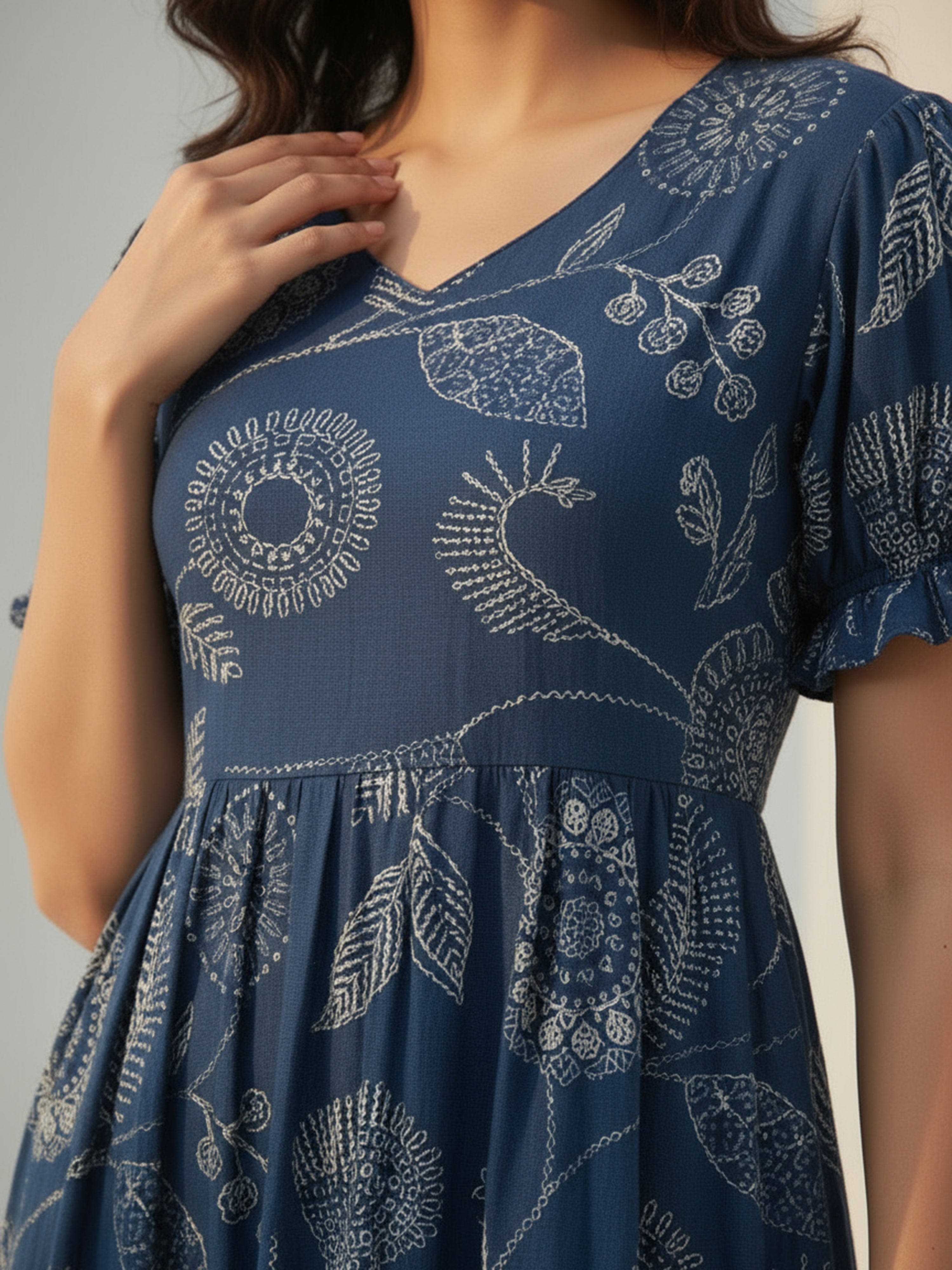 Women’s Blue Calm Flare Dress