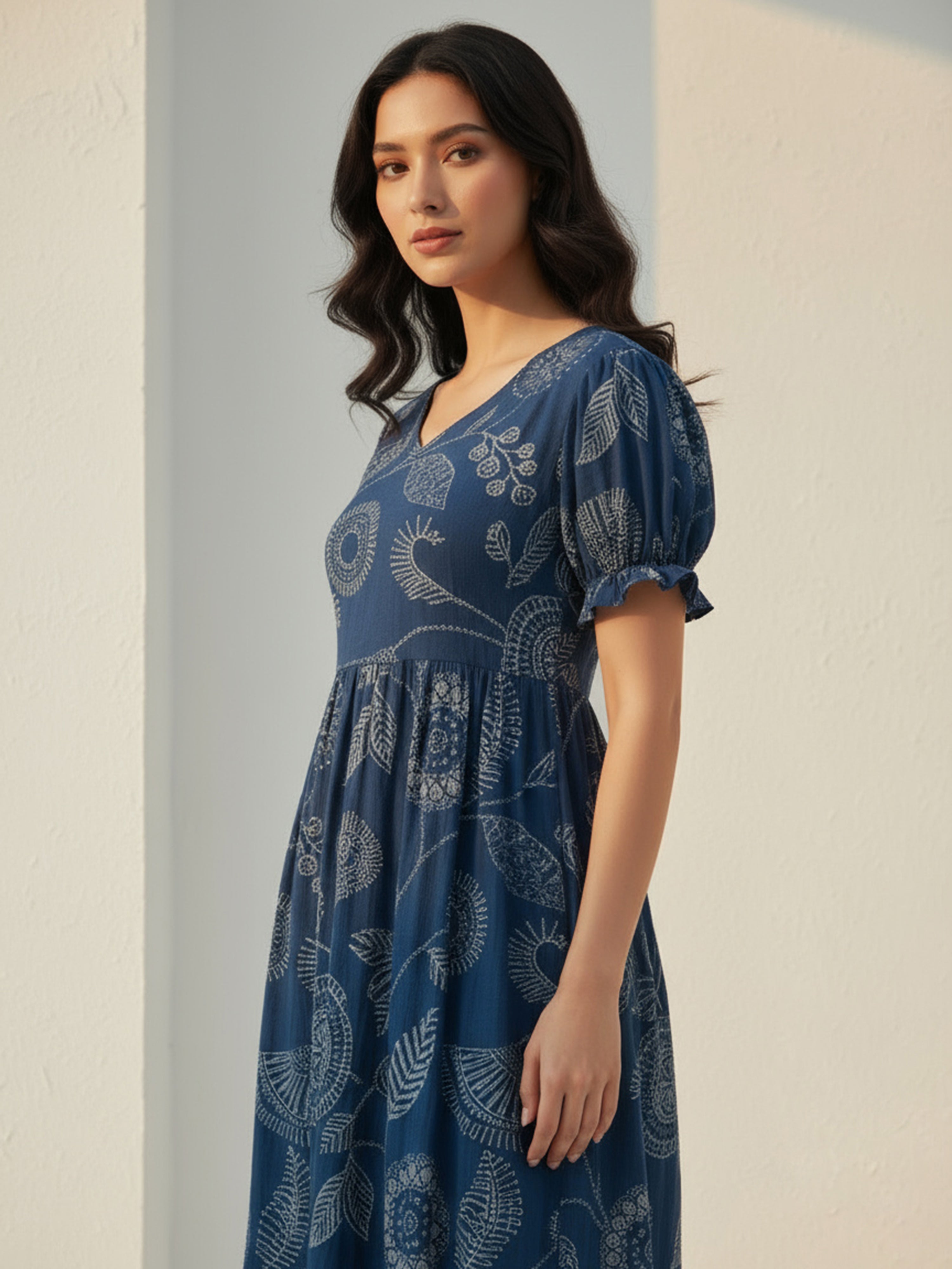 Women’s Blue Calm Flare Dress