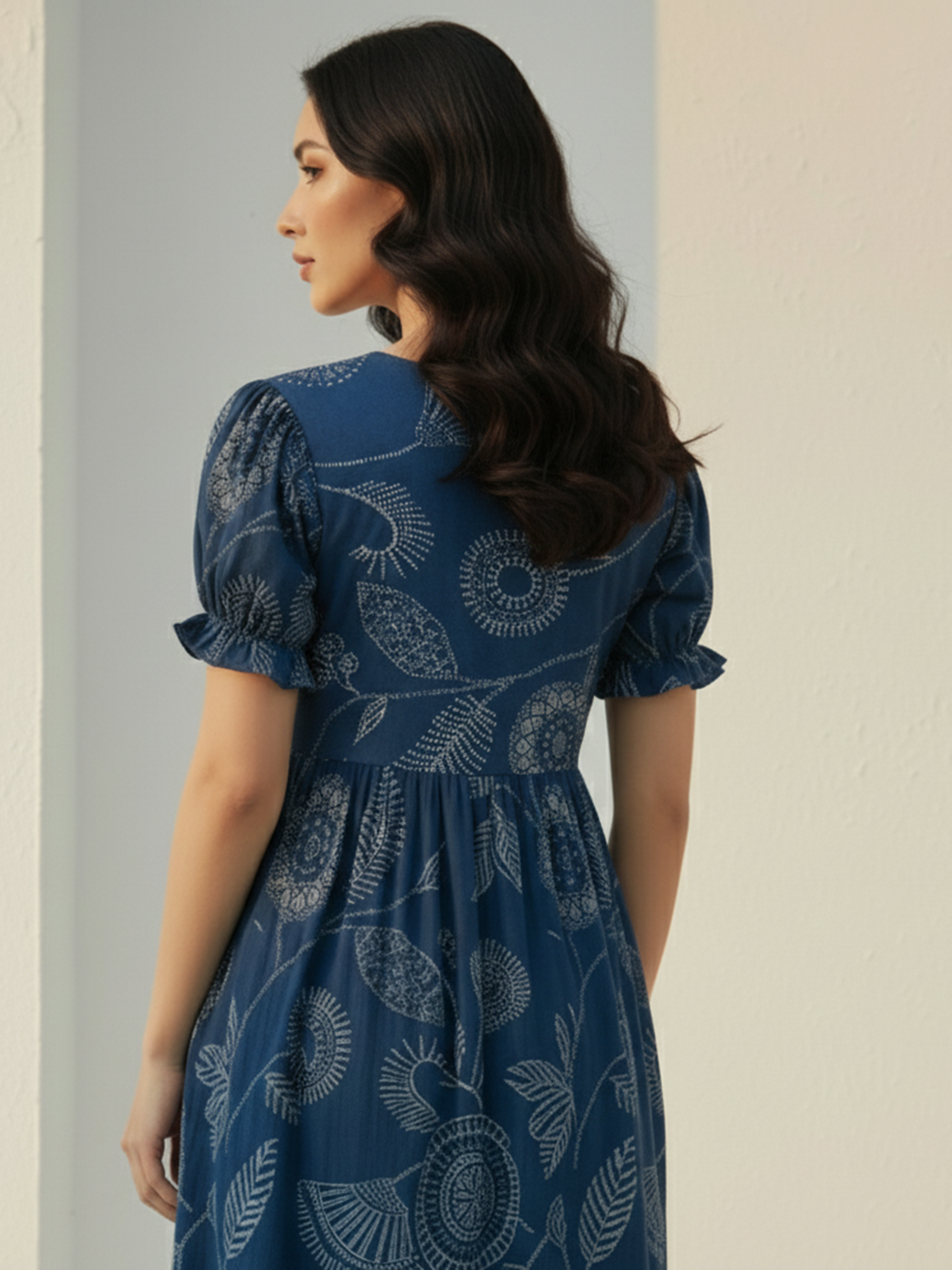 Women’s Blue Calm Flare Dress