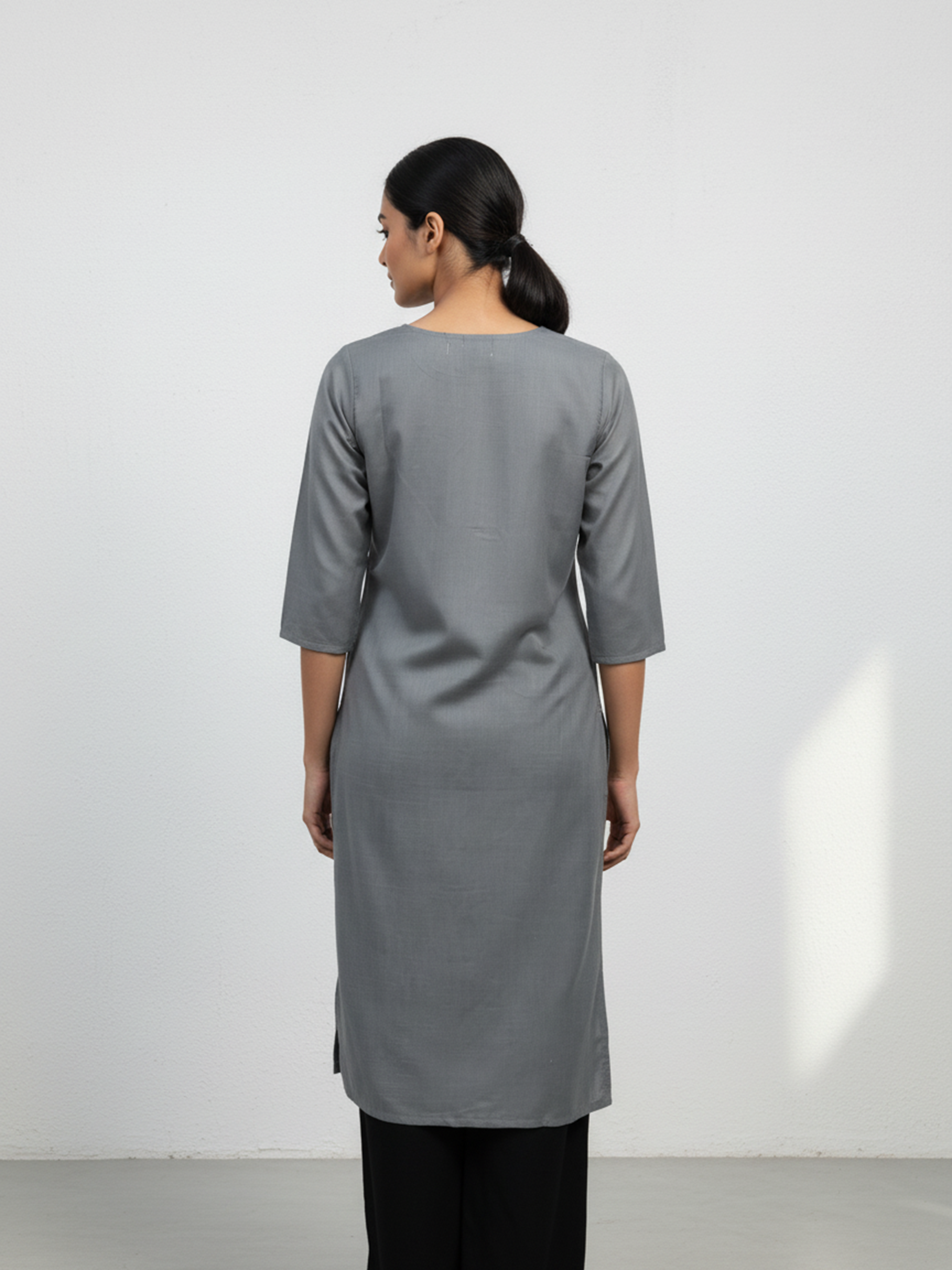 Women’s Light Grey Calm Kurti