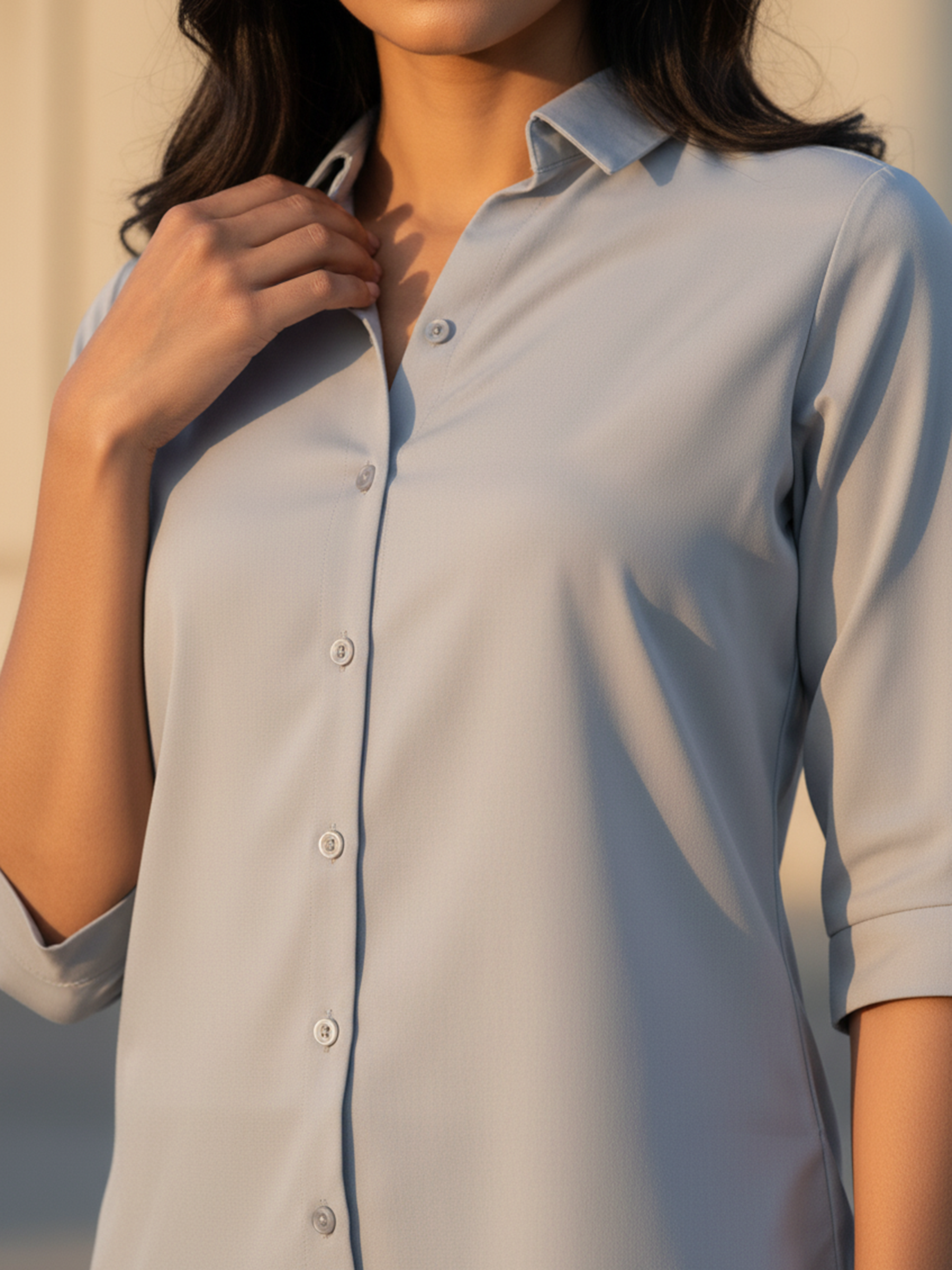 Women’s Light Grey Aura Relax Shirt
